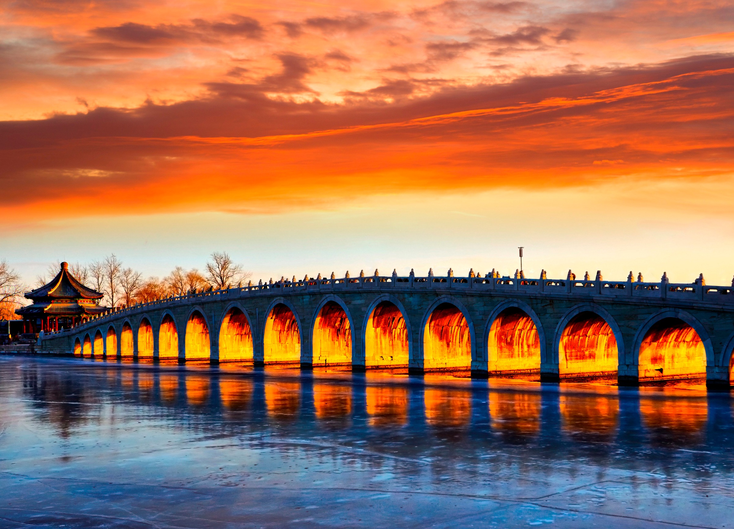 Image of Papermoon Fototapete »Beijing Summer Palace Bridge« bei Ackermann Versand Schweiz
