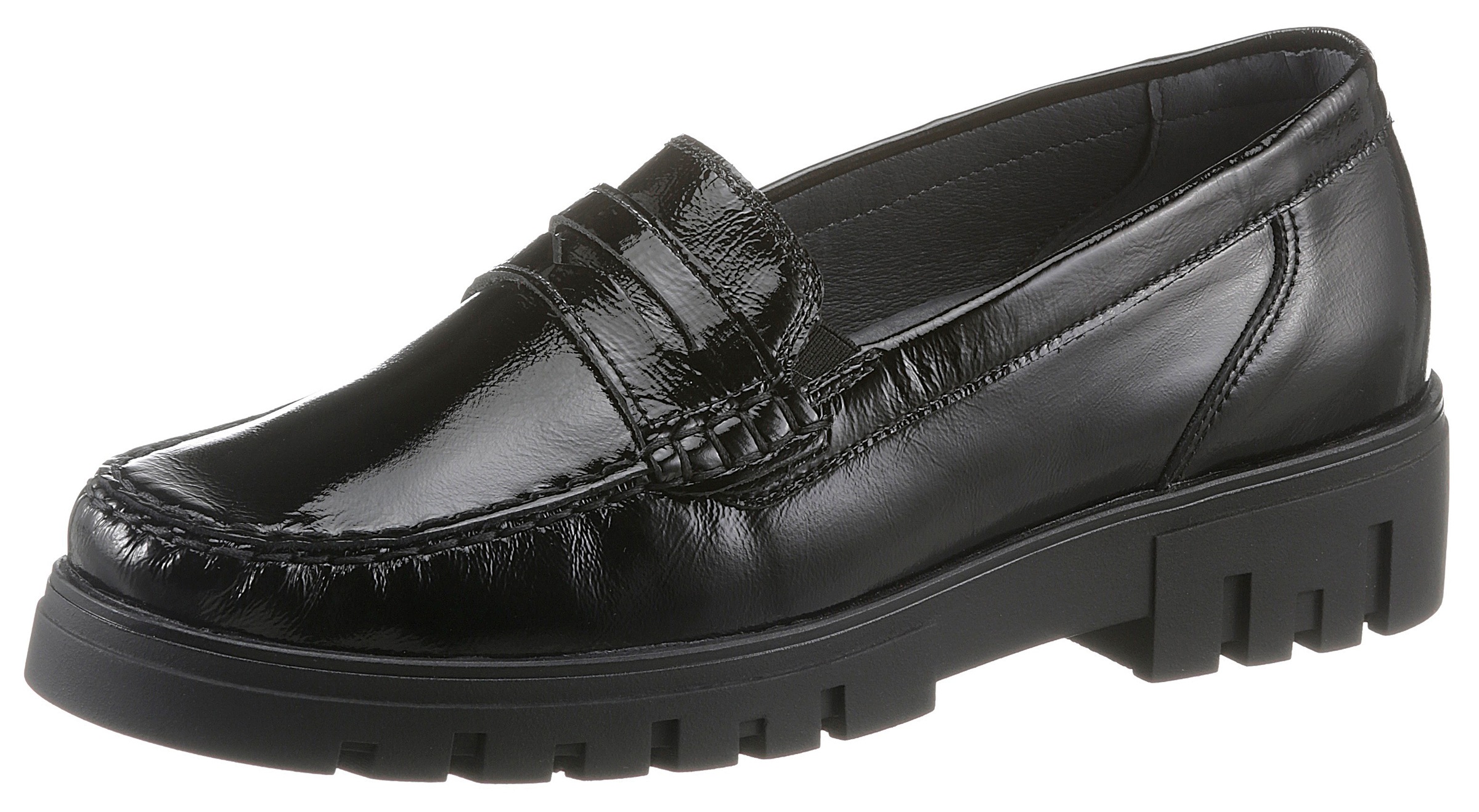 Image of Waldläufer Mokassin »H-SERENA«, in glänzender Lack-Optik, H-Weite bei Ackermann Versand Schweiz