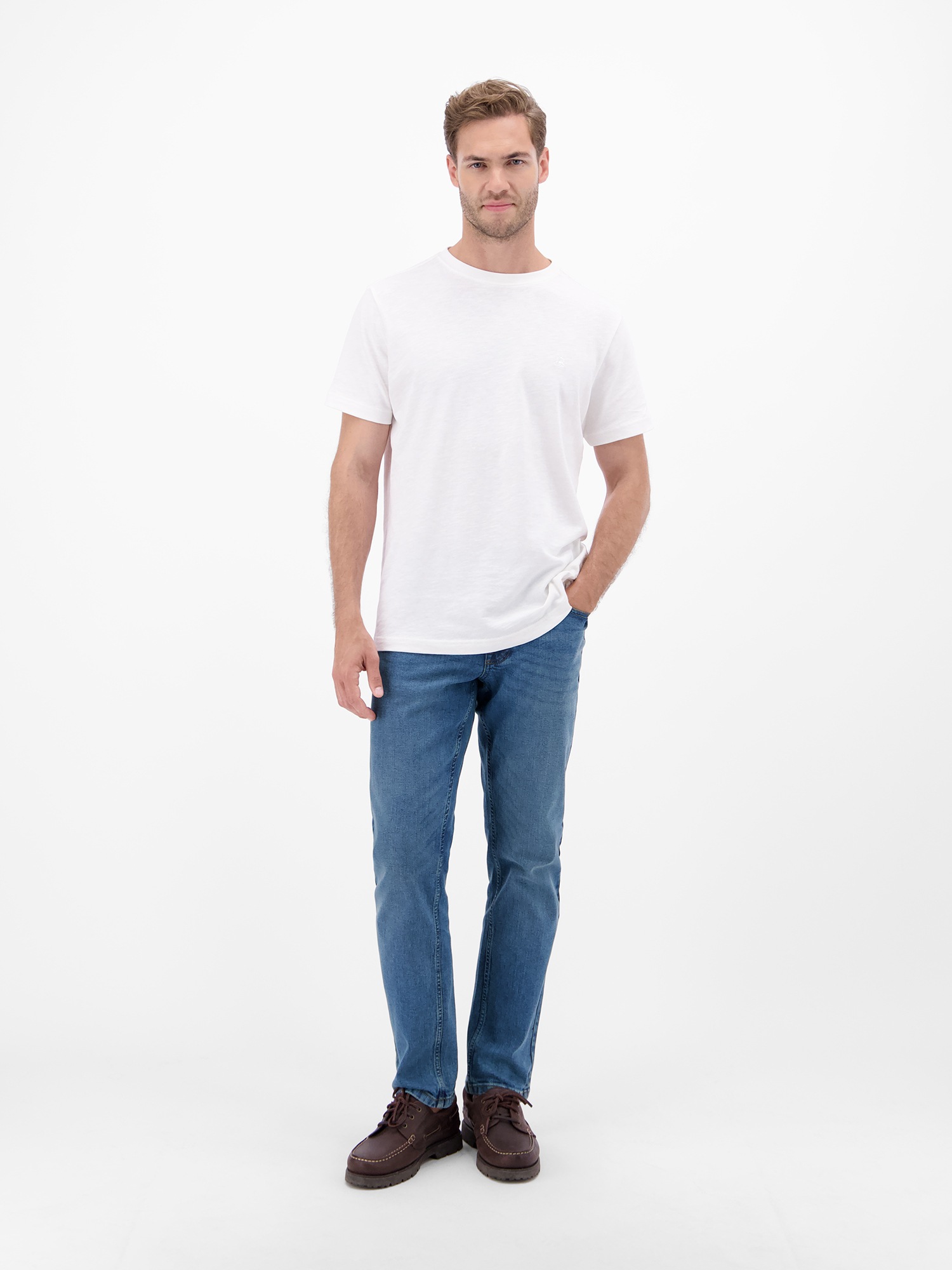 LERROS Pantalon de détente »Baxter Relaxed Fit Jeans – Bequemer Stretch 5-Pocket Denim«  jeans stretch confortable - facile d'entretien, idéal pour tous les jours & loisirs