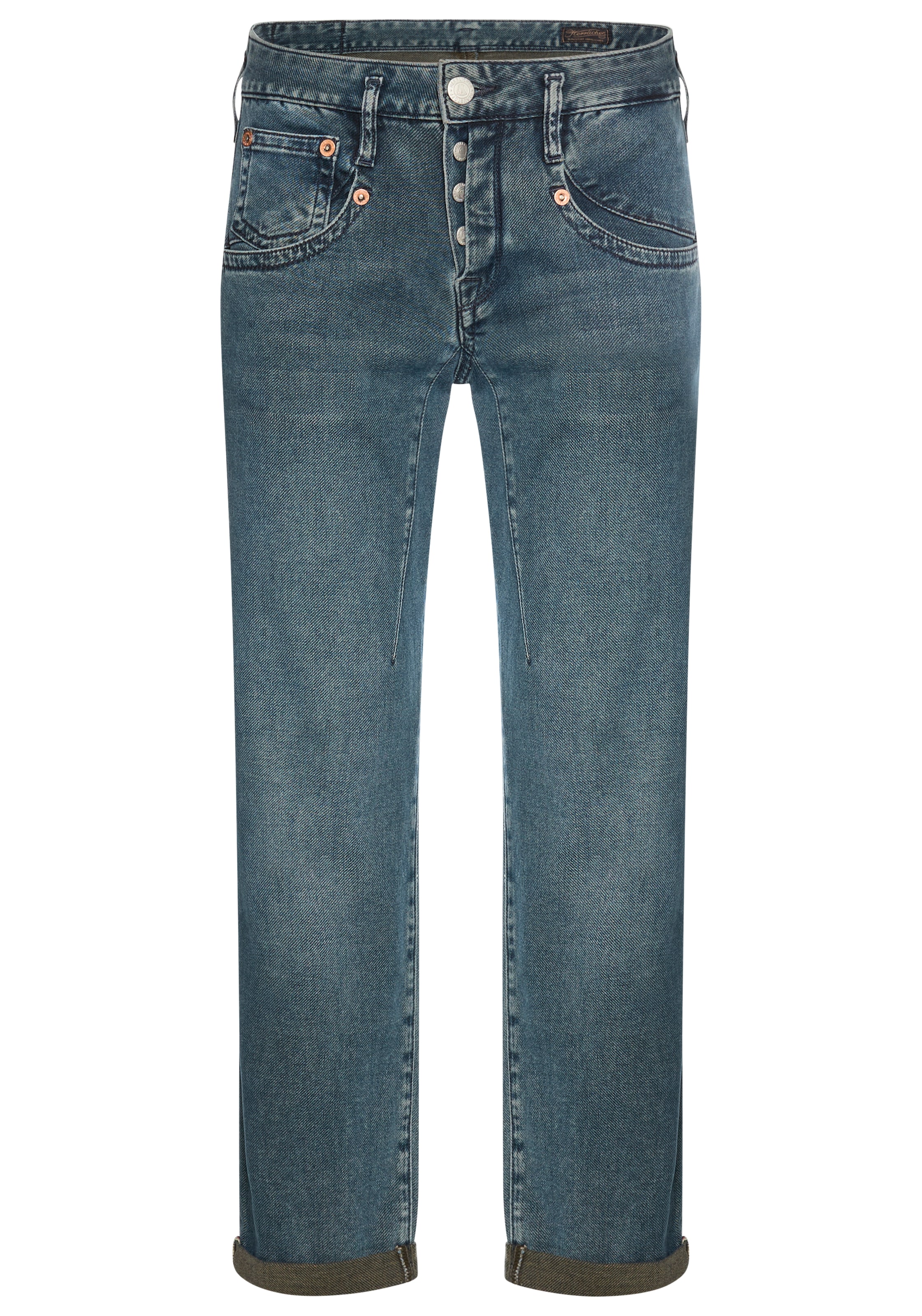 Herrlicher 5-Pocket-Jeans »Shyra Tap Denim Comfort« in Cropped Länge, Umschlagsaum