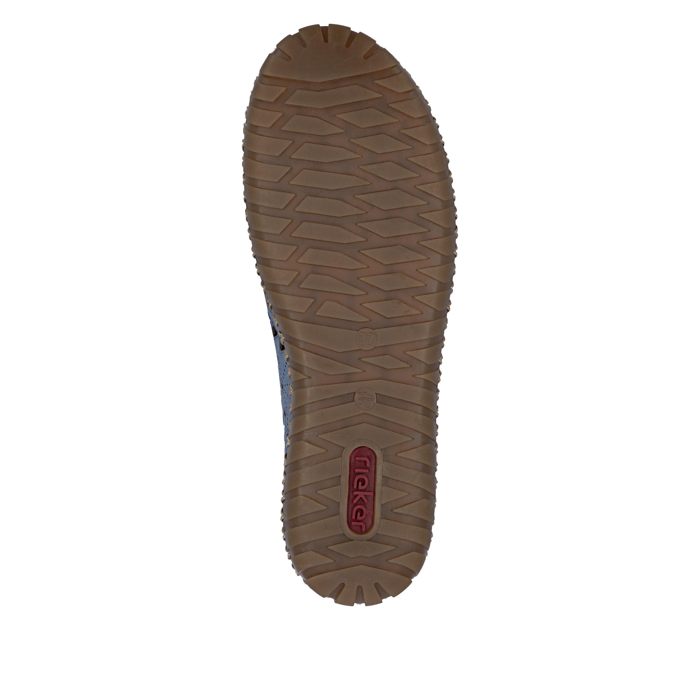 Rieker Slipper  chaussure à enfiler, chaussure basse, chaussure de vacances avec perforations