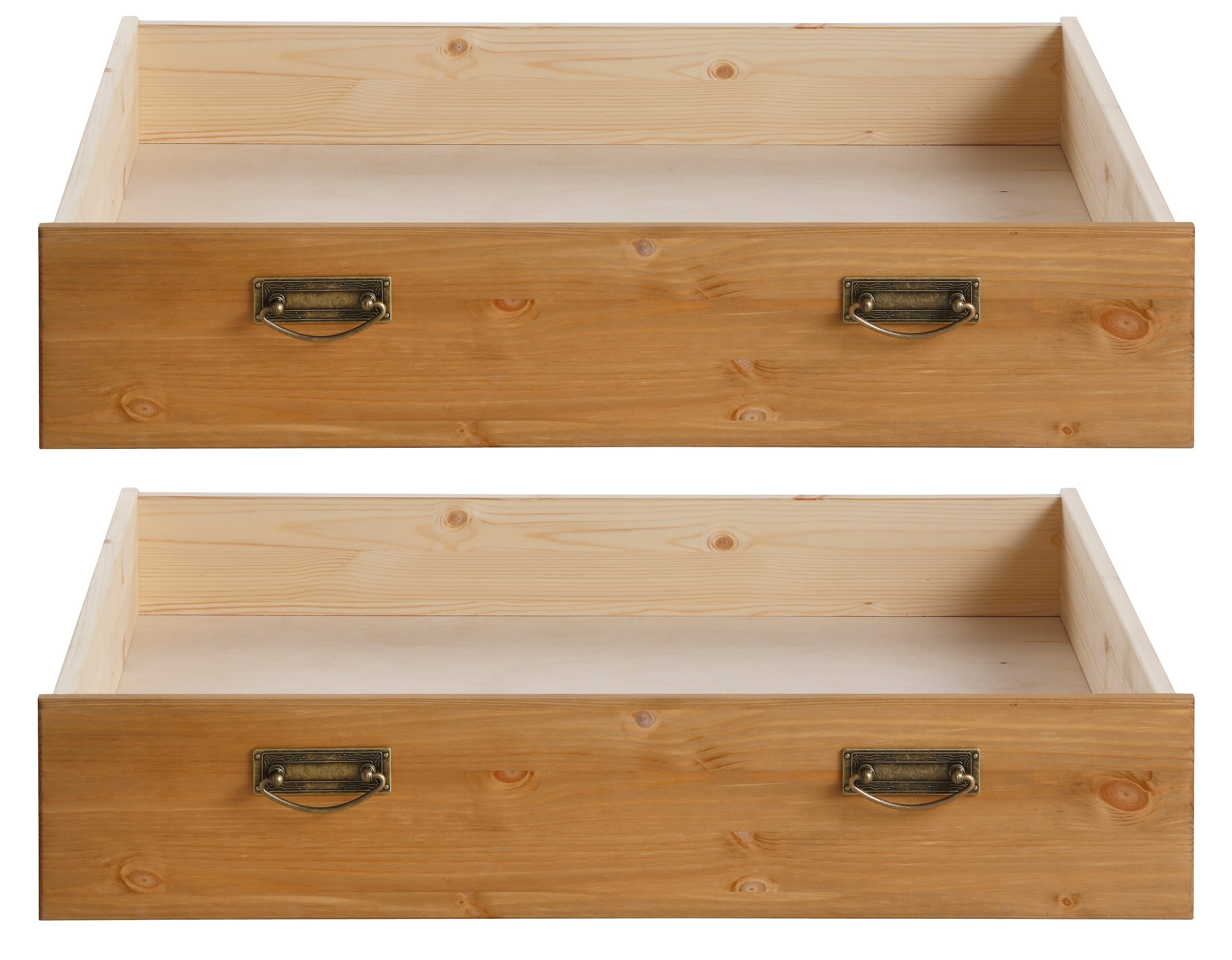 GOODproduct Schublade »Madrid« 2 Stk. tlg. aus Massivholz, der Unterboden ist aus einer Hartfaserplatte