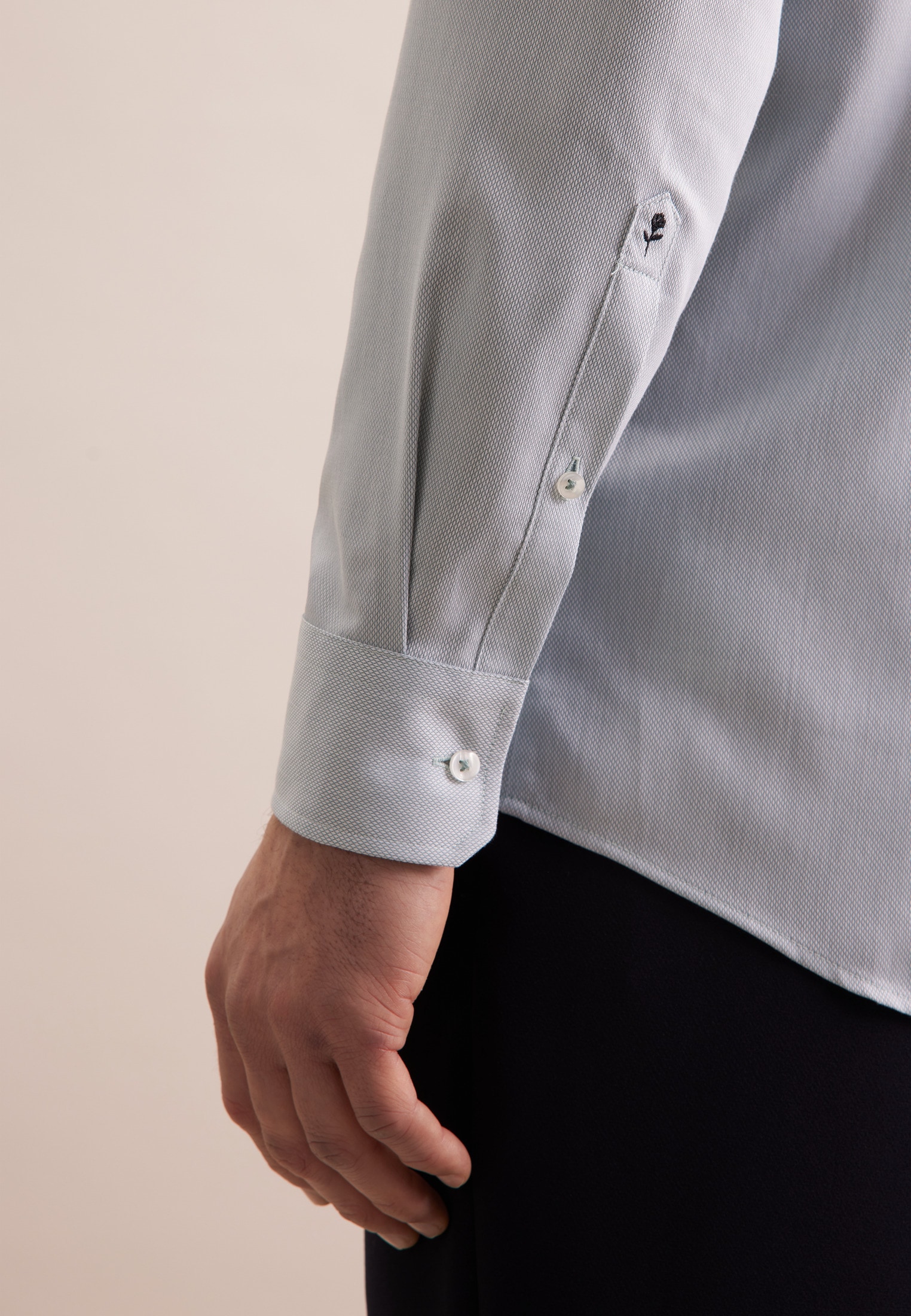 seidensticker Businesshemd »Regular« Regular 1/1 Kentkragen Struktur