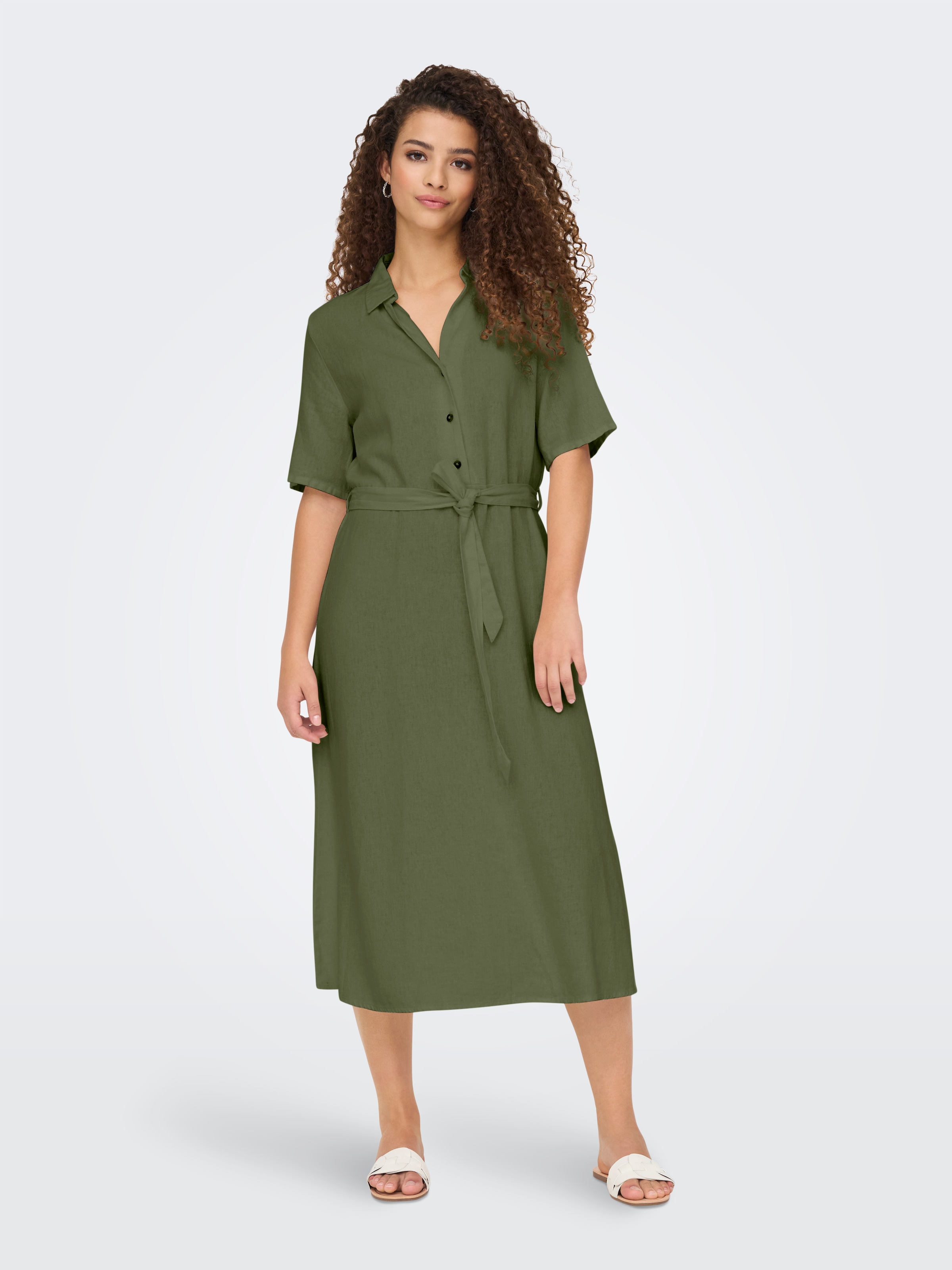 Image of JDY Blusenkleid "JDYSAY 2/4 MIDI SHIRT DRESS WVN NOOS" Sommerkleid