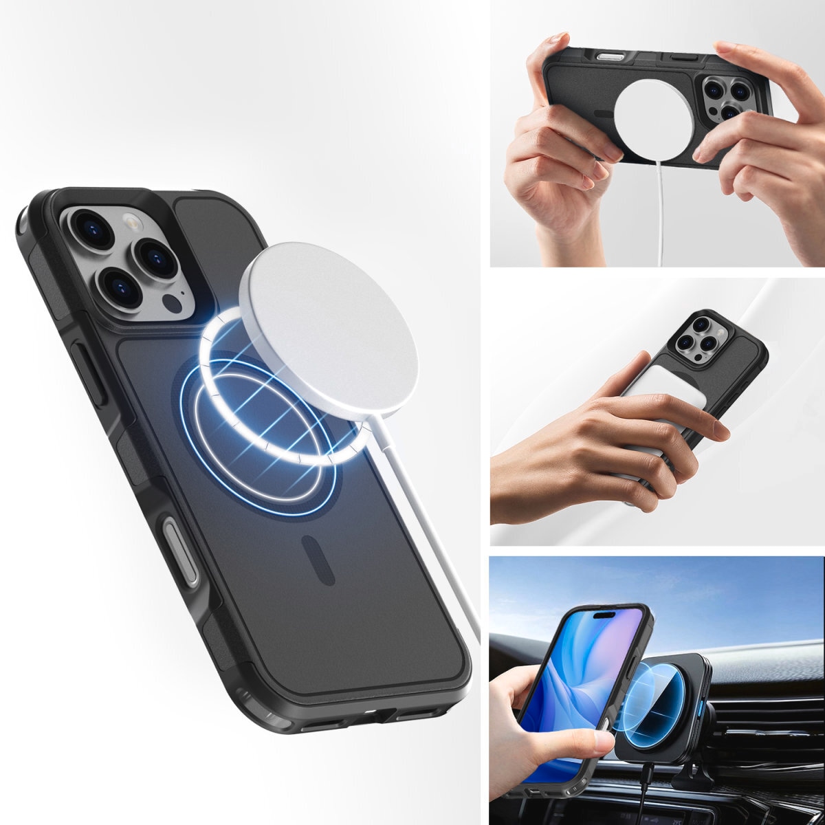 4smarts Handyhülle »Defend Case für Apple iPhone 16 Pro«, Backcover, Schutzhülle, Handyschutzhülle, Case, Schutzcase, stossfest