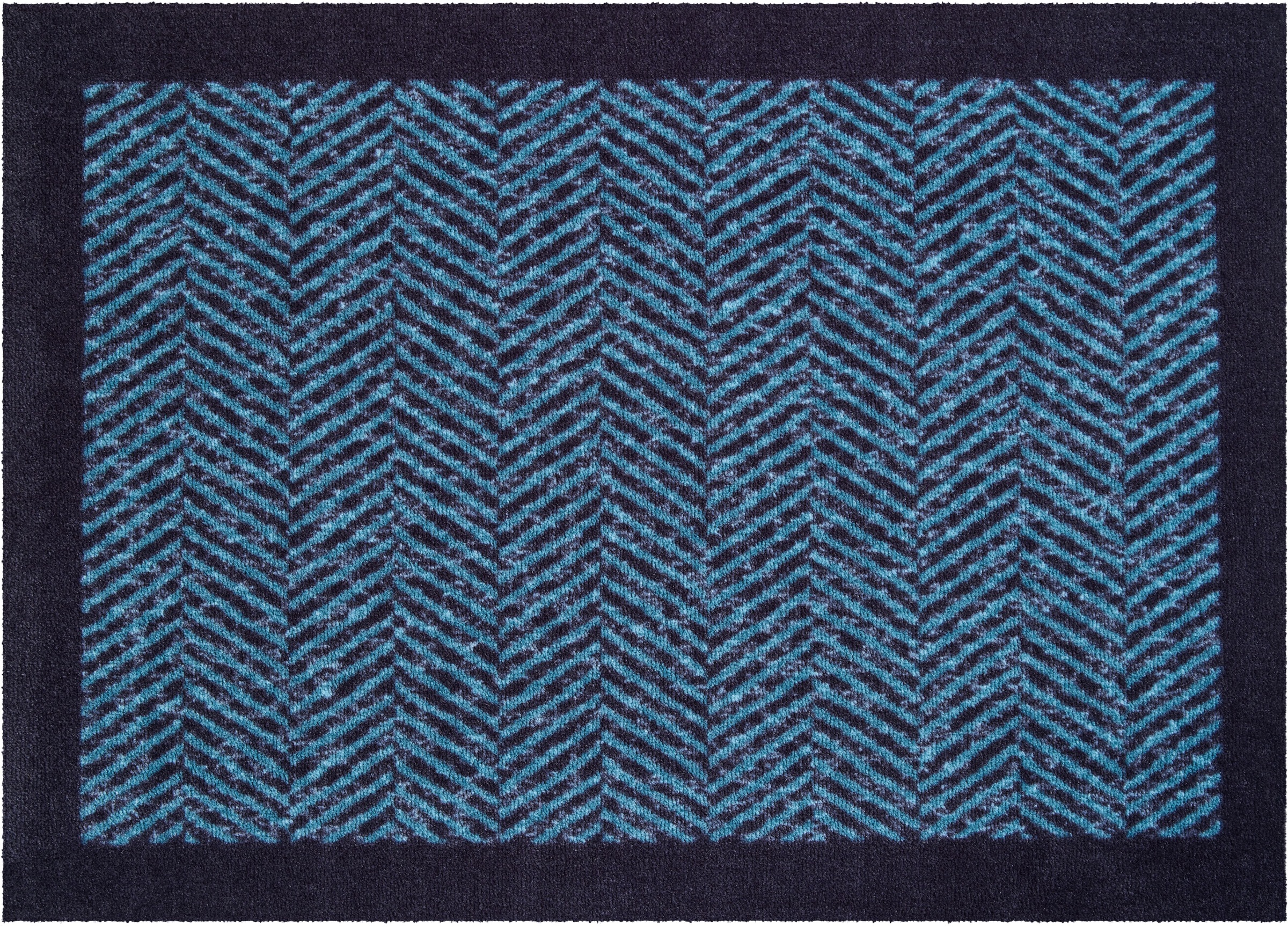 Image of Grund Fussmatte »Herringbone«, rechteckig, 8 mm Höhe, Schmutzfangmatte mit Bordüre, In- und Outdoor geeignet, waschbar, ideale Fussmatte für den Eingang, Flur, Diele bei Ackermann Versand Schweiz