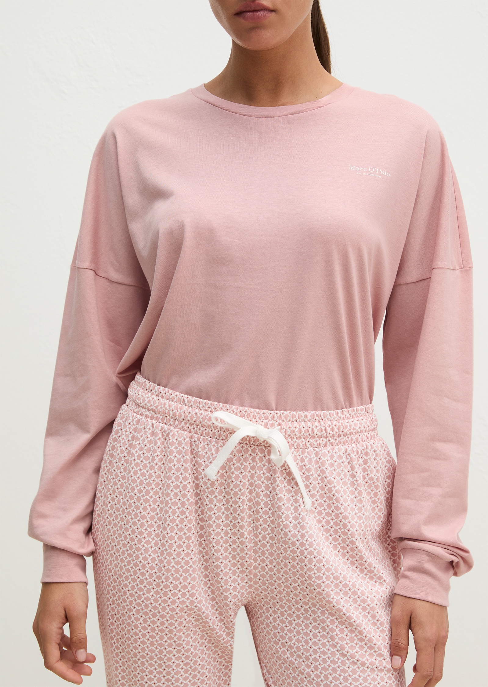 Marc O'Polo Pyjama »Mix & Match Cotton« aus Baumwoll-Jersey, mit geometrischen Prints und Streifen-Dessins