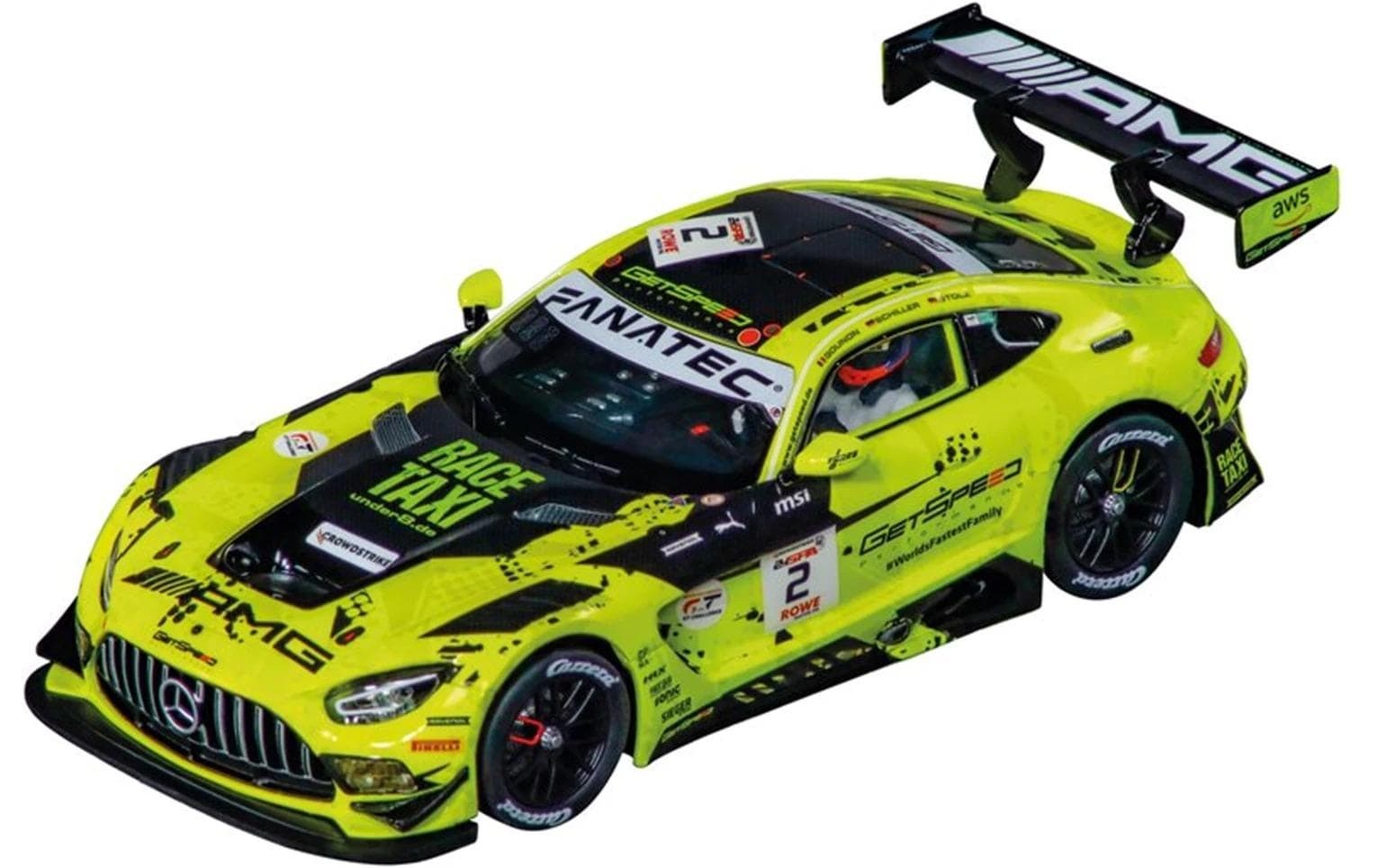Carrera® Rennbahn-Auto »Mercedes AMG GT3 Evo No.2 1:32« Licht, Rücklicht
