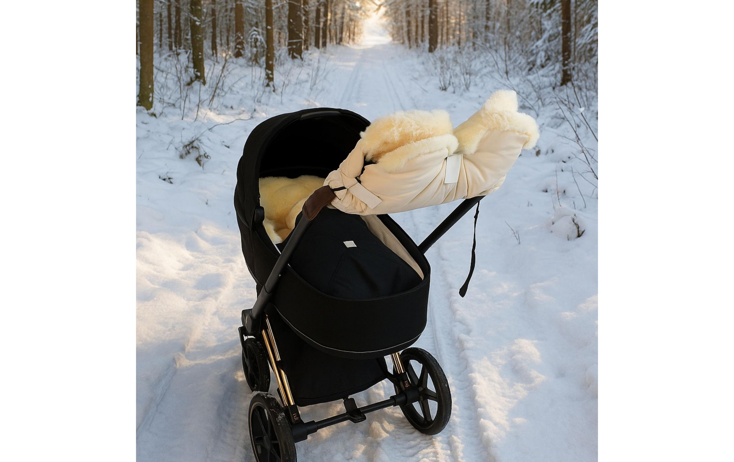 Kaiser Chauffe-mains pour poussette »Lammfell Big Cream«