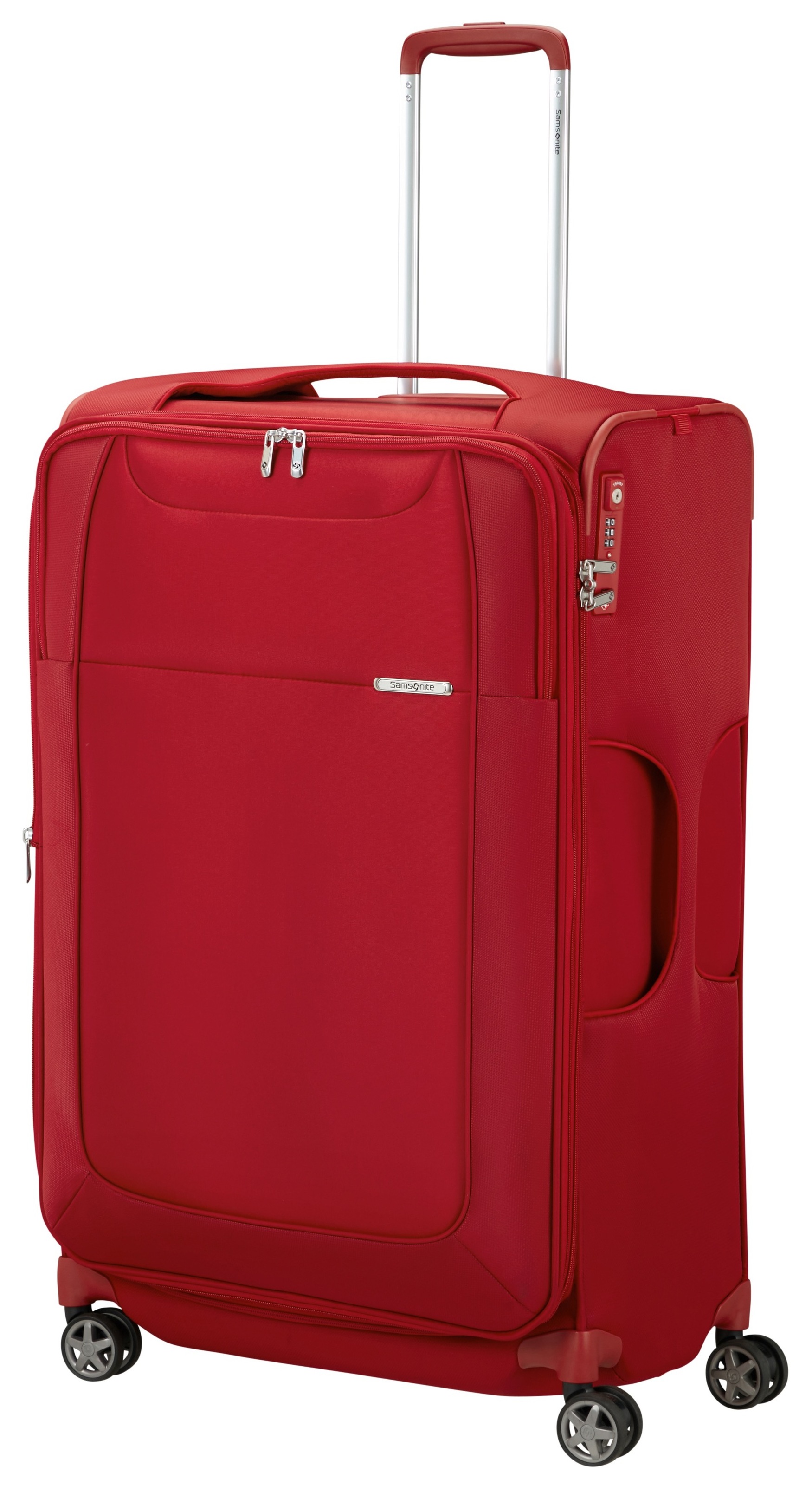 Samsonite Weichgepäck-Trolley »D'LITE, verschiedene Grössen und Farben«, 4 Rollen, Hartschalen-Koffer Reisekoffer TSA-Zahlenschloss Volumenerweiterung