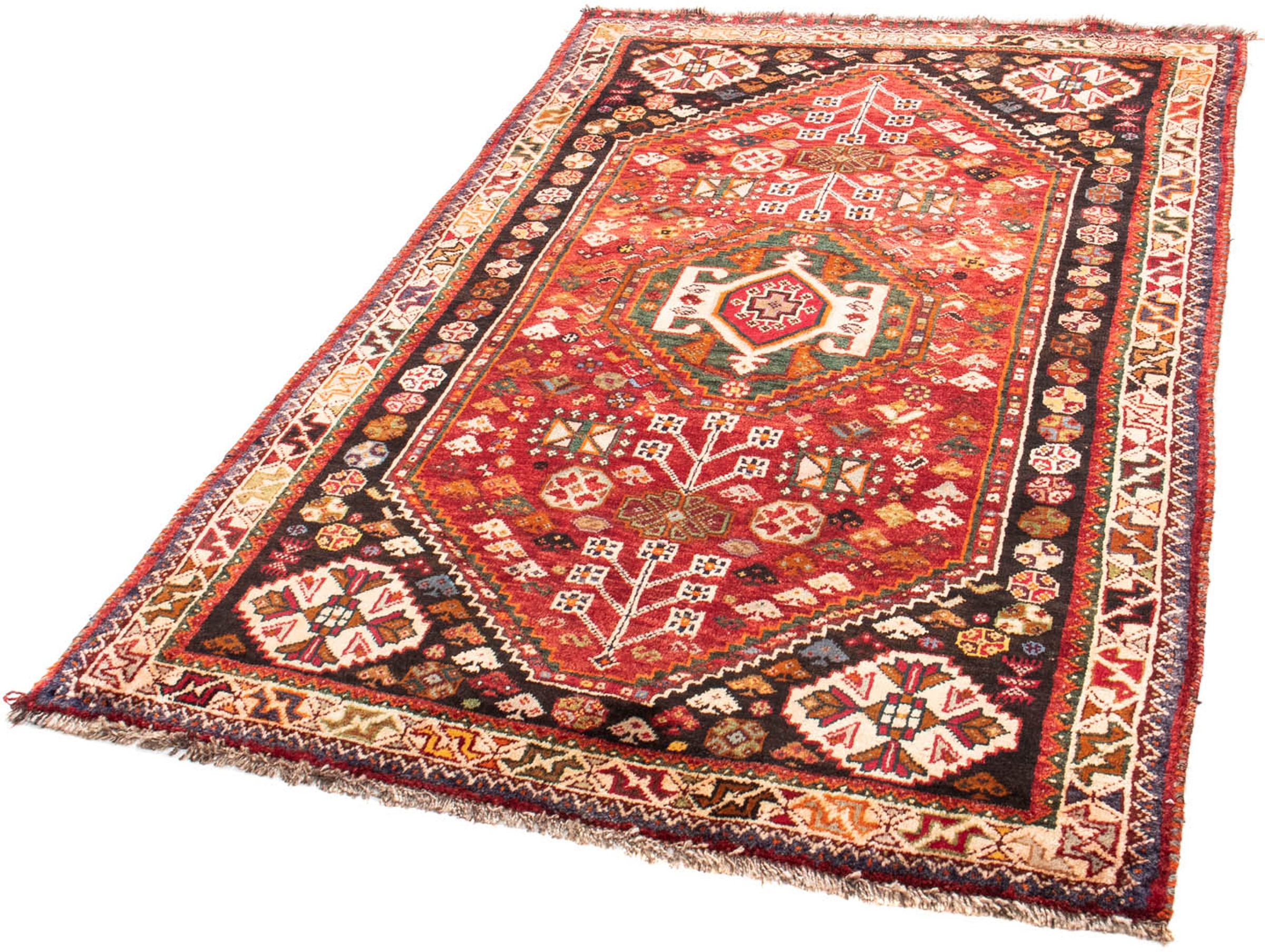 Image of morgenland Orientteppich »Perser - Nomadic - 171 x 110 cm - dunkelrot«, rechteckig, 10 mm Höhe, Wohnzimmer, Handgeknüpft, Einzelstück mit Zertifikat bei Ackermann Versand Schweiz