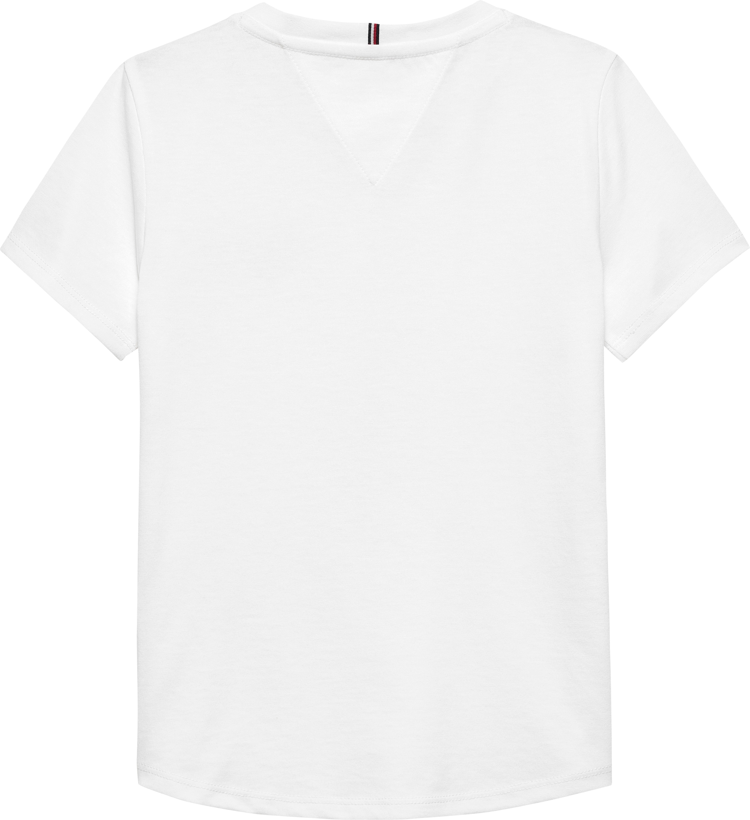 Tommy Hilfiger T-Shirt »TOMMY GRAPHIC FLOCK TEE S/S« Kinder bis 16 Jahre, Druck