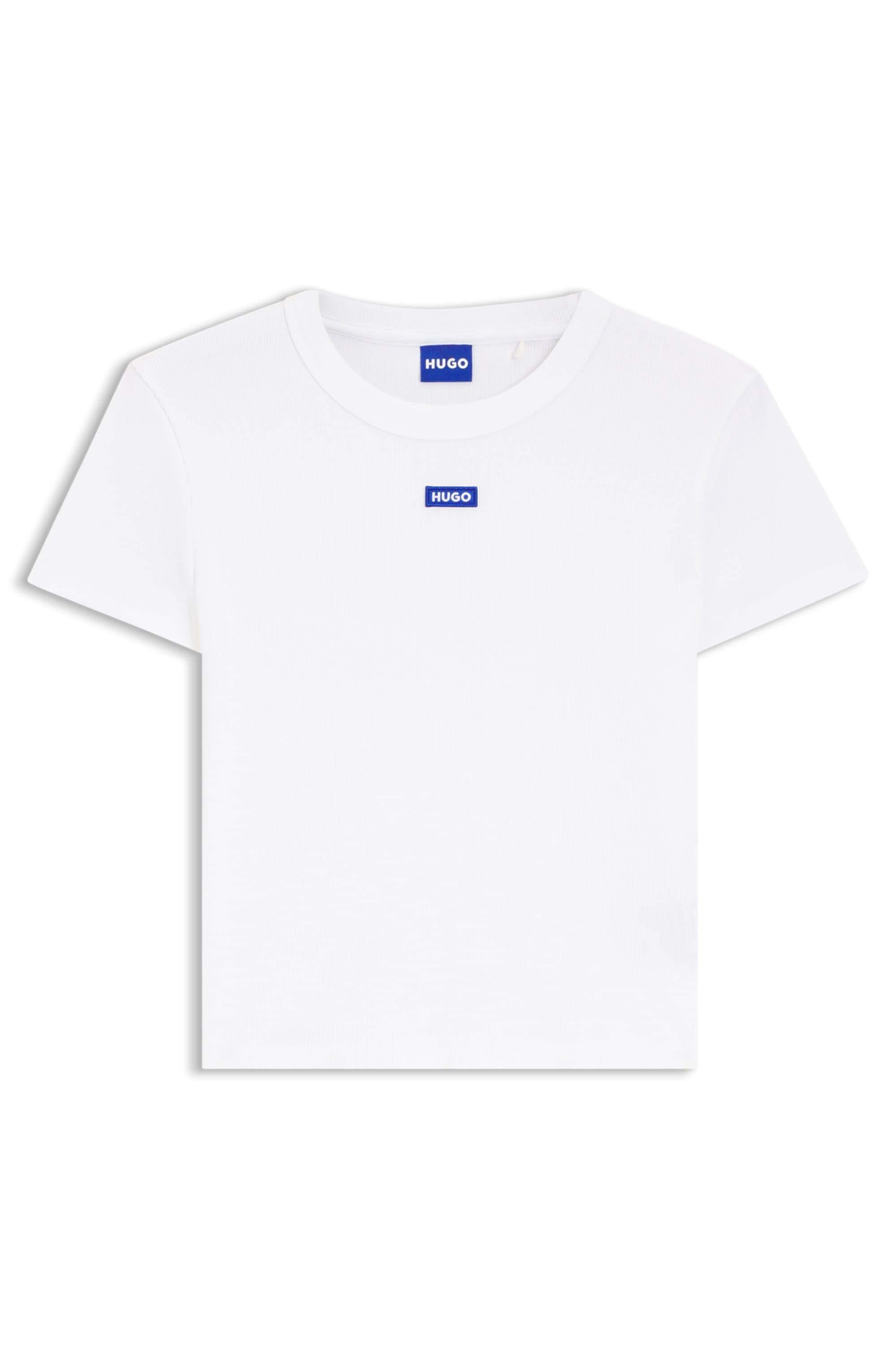 HUGO Blue T-Shirt »Baby Tee«, in verkürzter Länge
