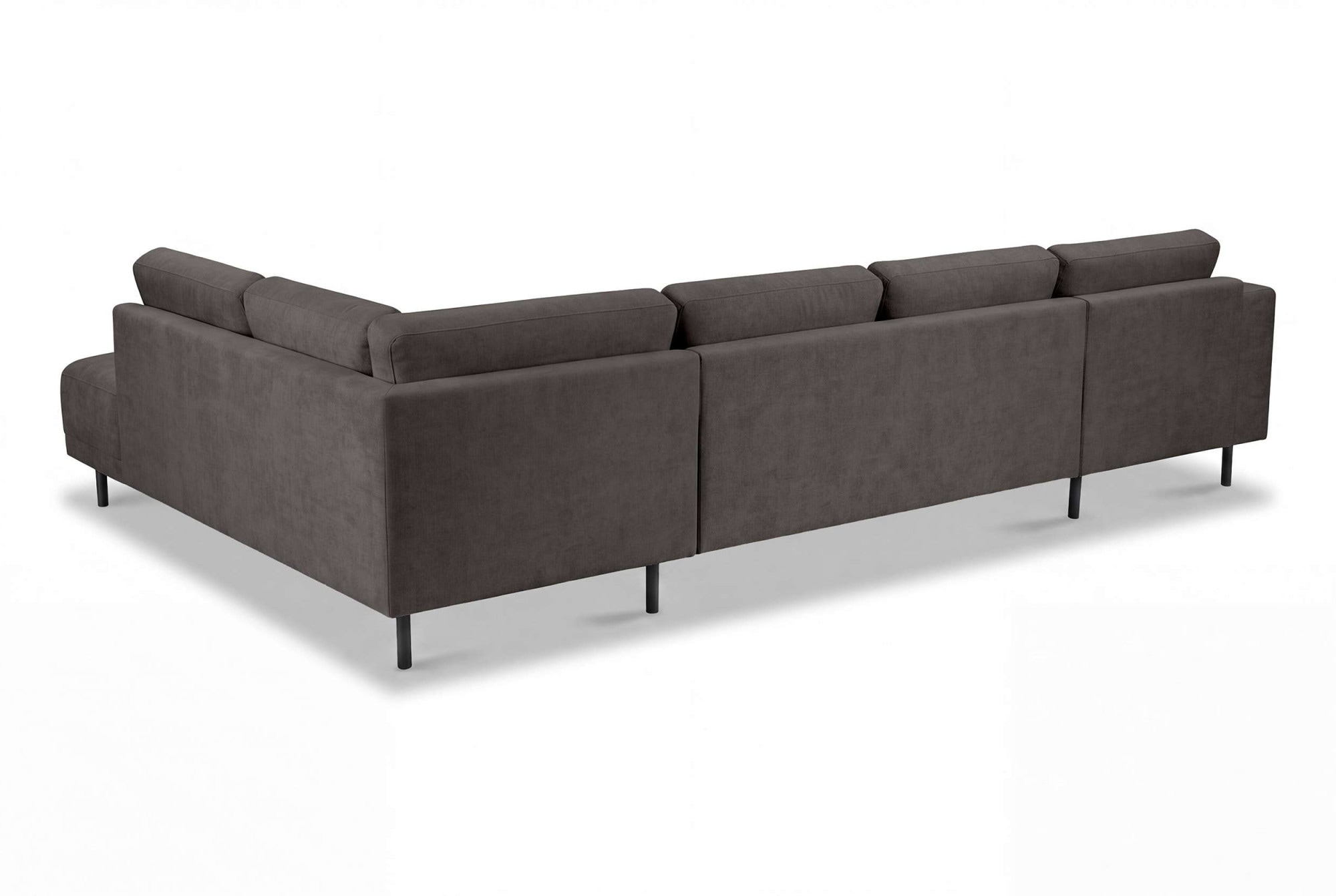 GOODproduct Paysage de salon »Sveeva, U-Form, XXL, B.310 cm, schwarze Metallfüsse« langlebiger Strukturstoff, mit Wellenunterfederung, viele Farben