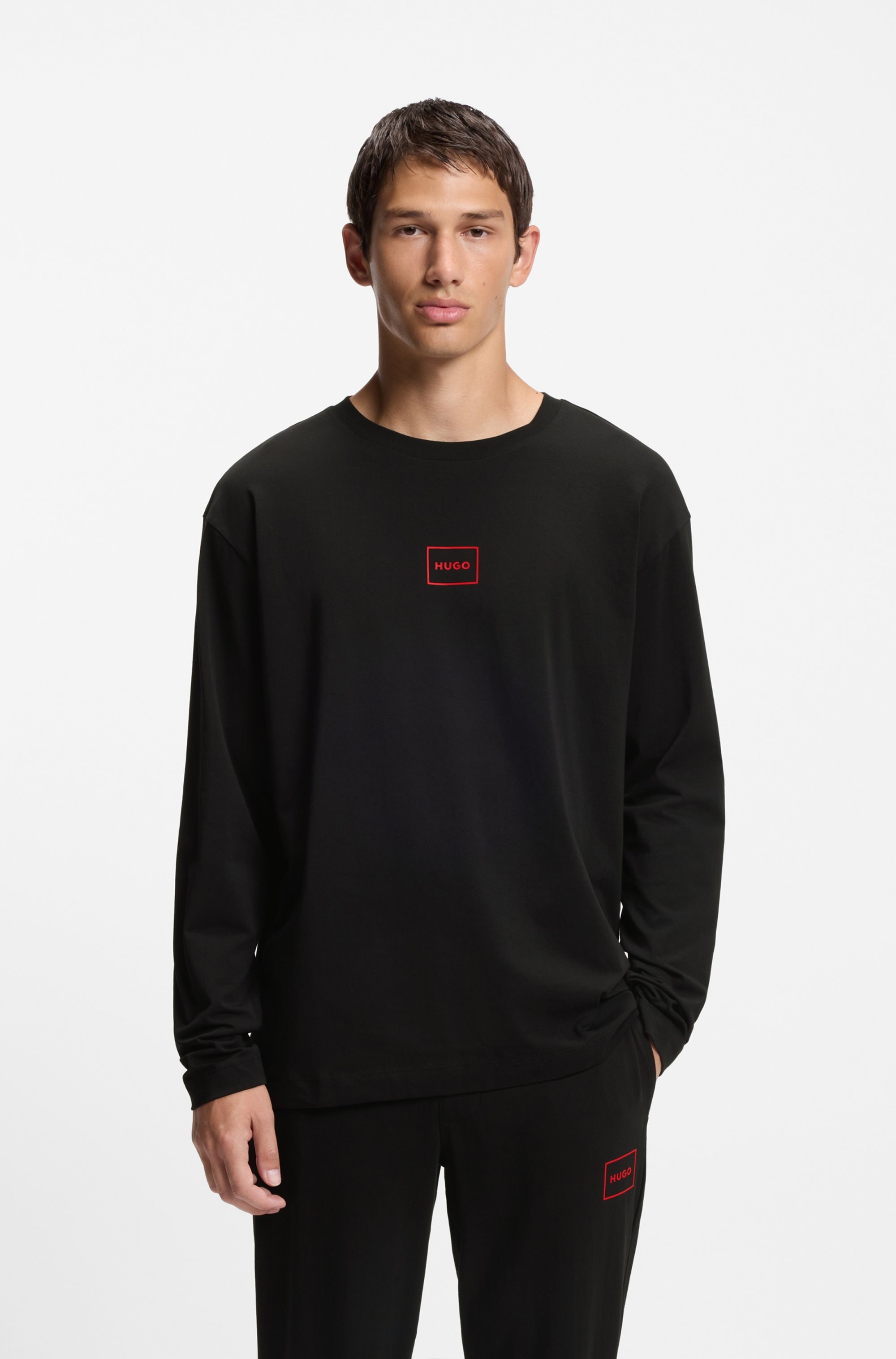Image of HUGO Underwear Langarmshirt "T-Shirt Laze Longsleeve" mit Rundhalsausschnitt