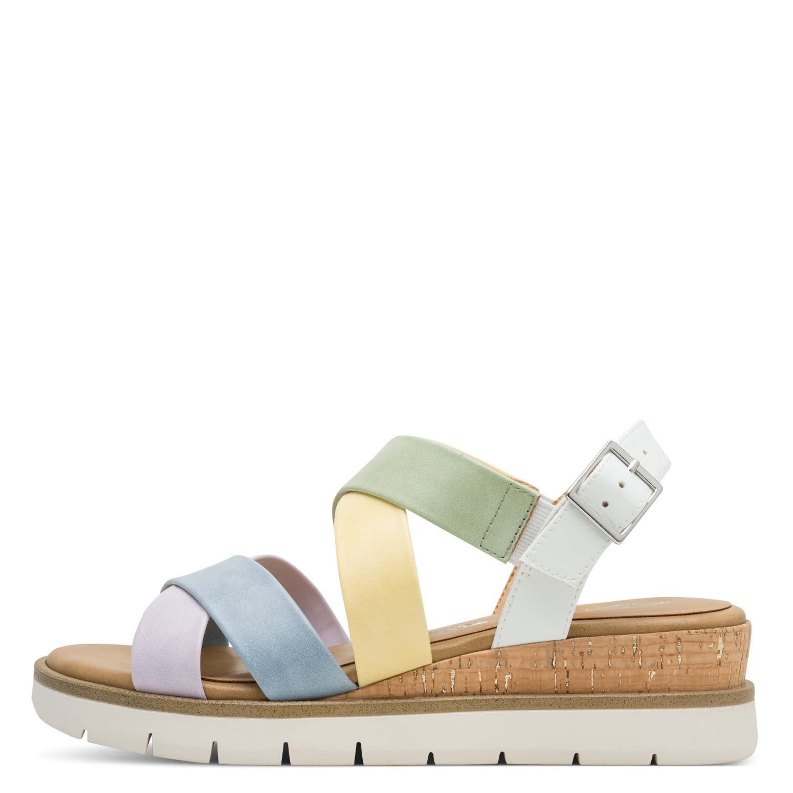 MARCO TOZZI Sandales compensées  Sandale à plateforme, sandale à brides au design coloré