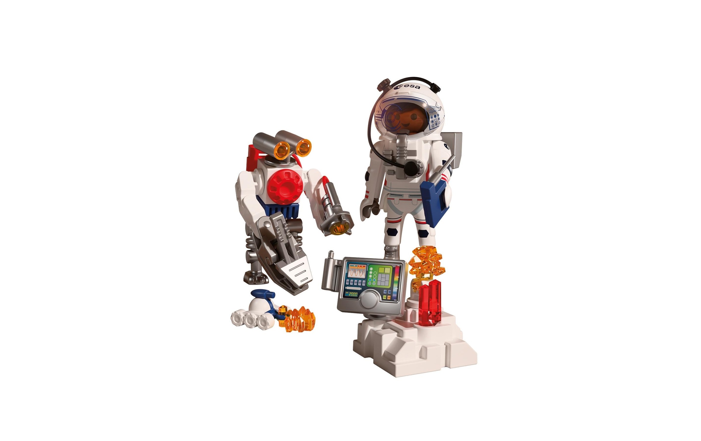 Playmobil® Jeu de construction »ESA: Astronaut mit Roboter (72014), City Action«