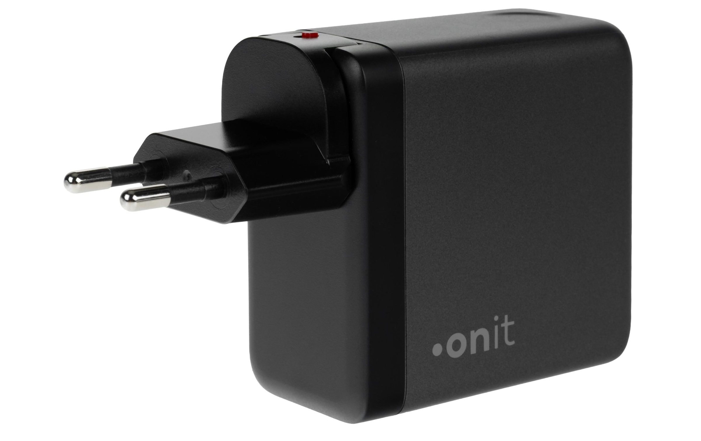 onit Chargeur USB »Travel 2C1A 140 W GaN« Chargeur de voyage avec adaptateurs interchangeables pour utilisation mondiale