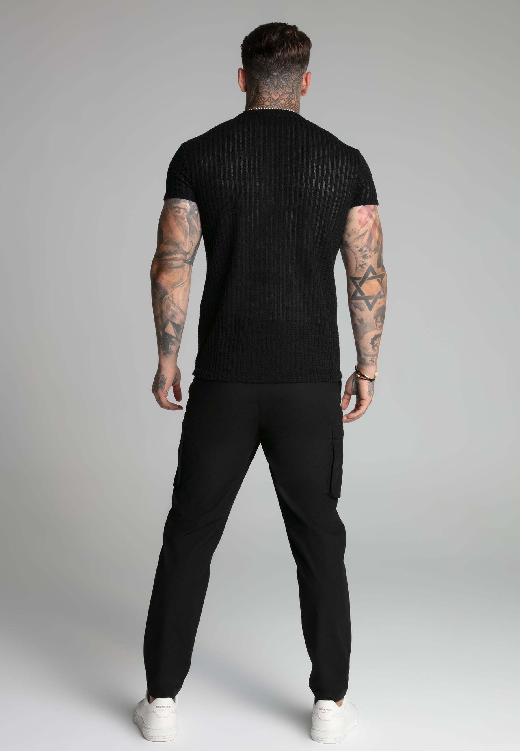 Siksilk T-Shirt »Siksilk T-Shirt Textured Muscle Fit T-Shirt«