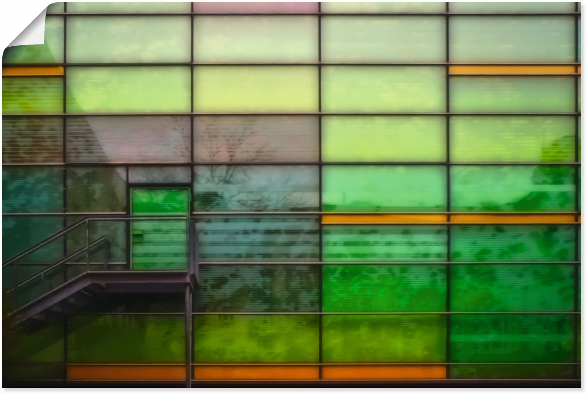 Image of Artland Wandbild »Nebeneingang«, Muster, (1 St.), in vielen Grössen & Produktarten - Alubild / Outdoorbild für den Aussenbereich, Leinwandbild, Poster, Wandaufkleber / Wandtattoo auch für Badezimmer geeignet bei Ackermann Versand Schweiz