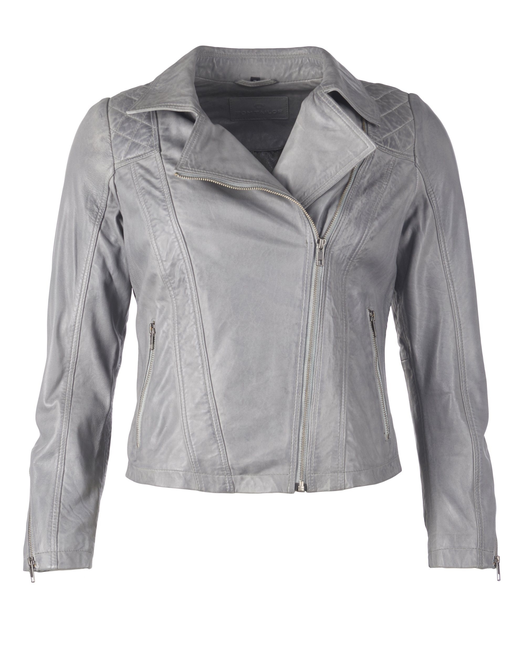 Lederjacke mit Steppnähten »TTW9006«