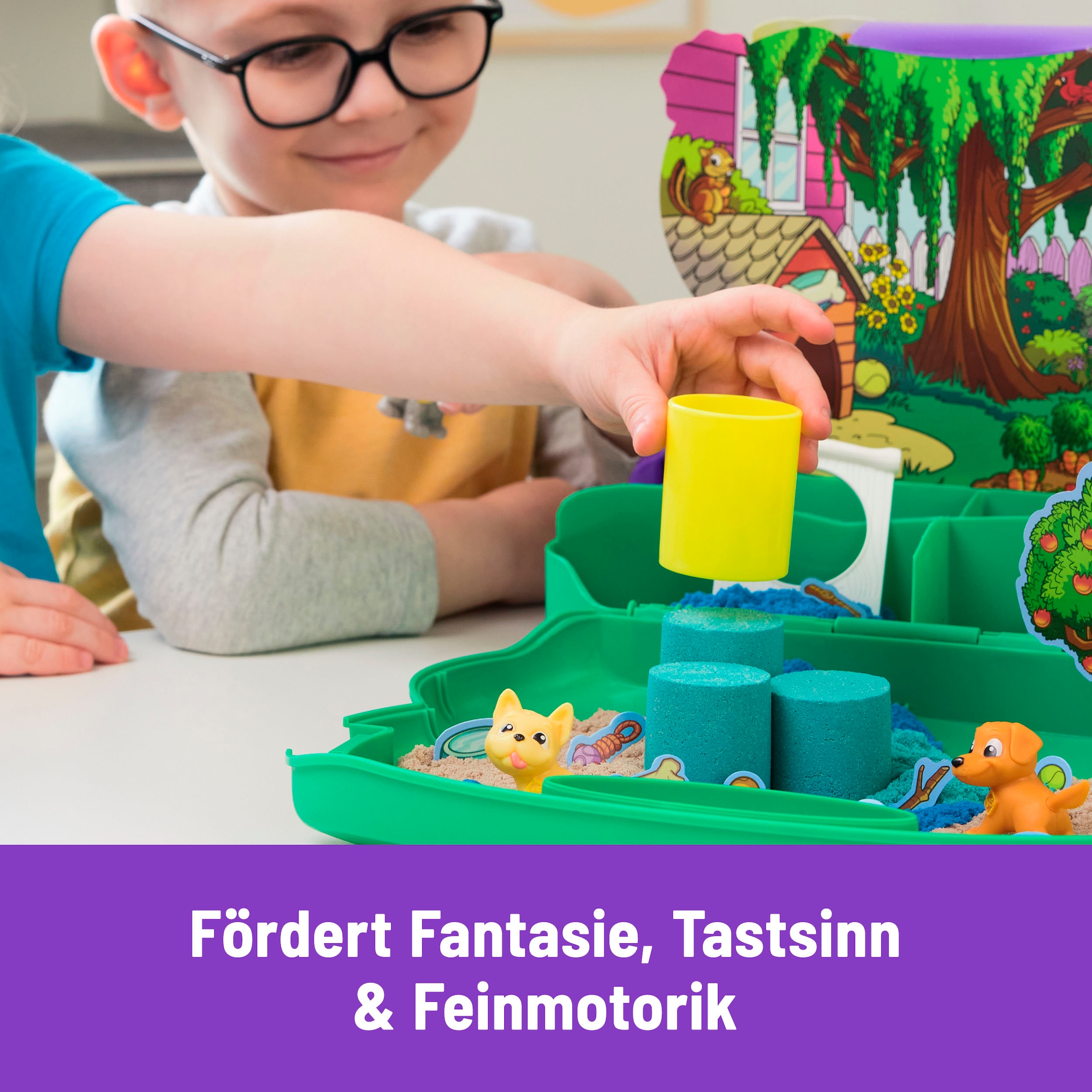 Spin Master Kreativset »Kinetic Sand - Hunde Park Koffer 680 g«