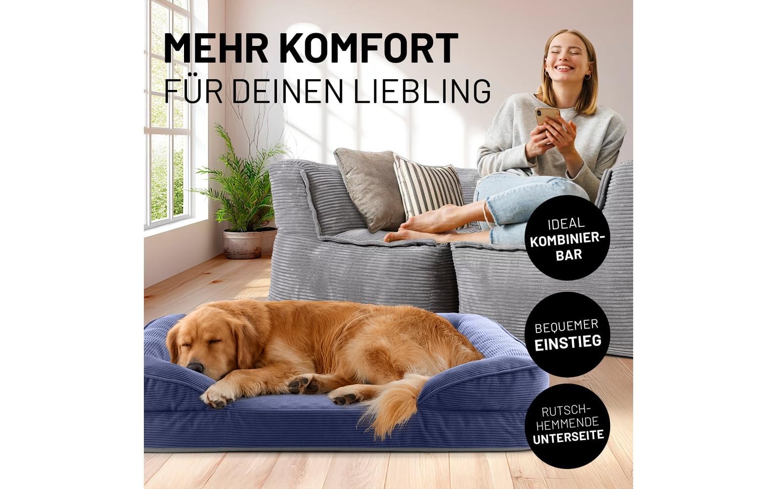 Lumaland Hundebett »Indoor Cord L«