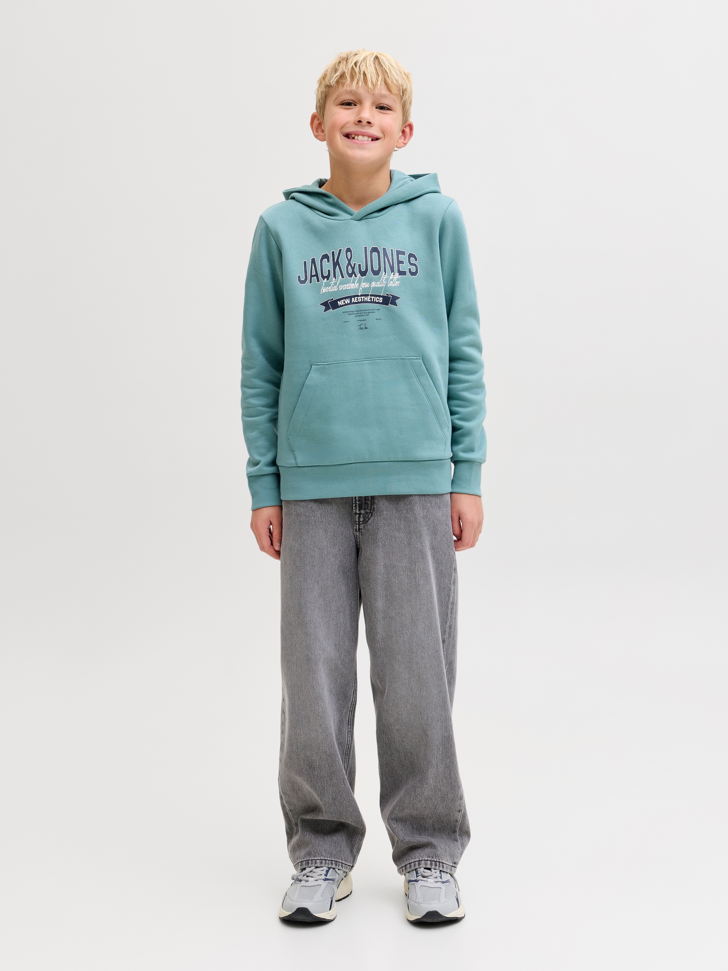 Jack & Jones Junior Sweat à capuche »JJELOGO SWEAT HOOD 2 COL AW25 NOOS JNR«
