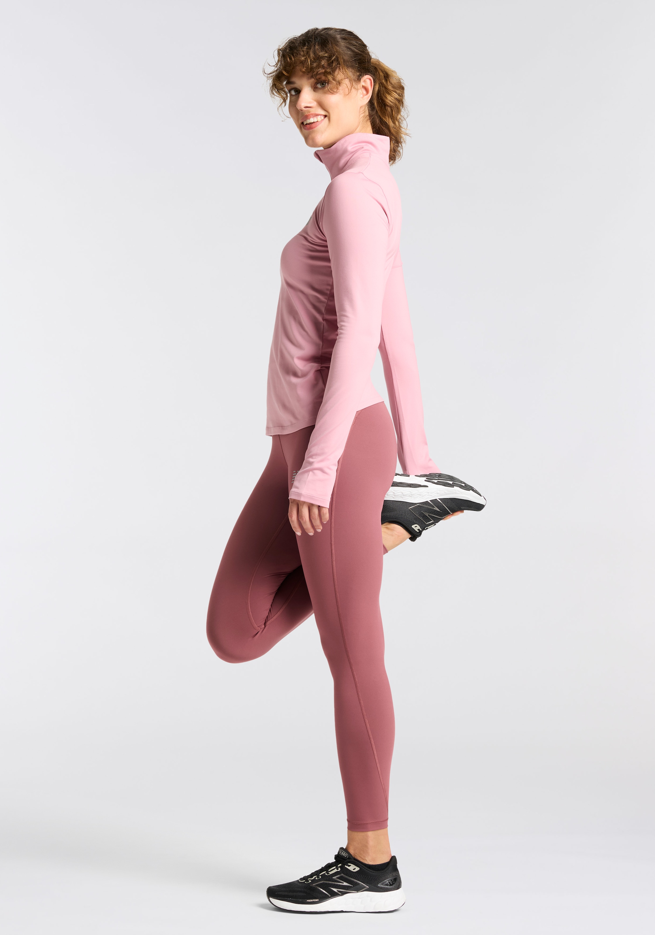 New Balance T-shirt de course »SPORT ESSENTIALS SPACE DYE 1/4 ZIP« 1 pièces