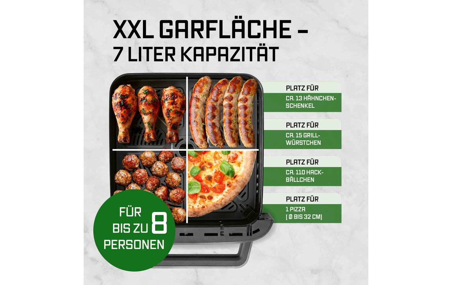 GOURMETmaxx Heissluftfritteuse »XXL-Garfläche 7 l«
