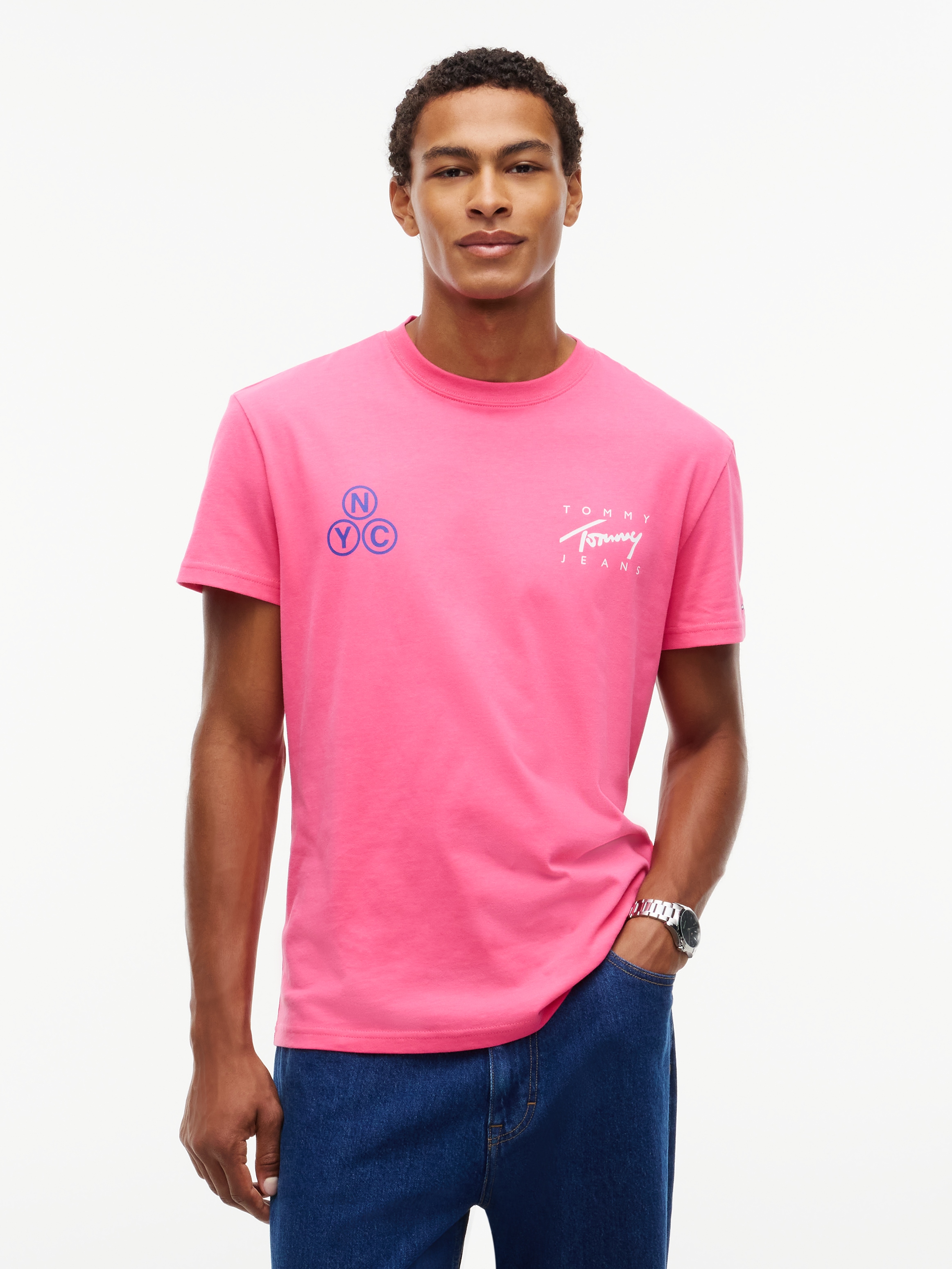 Image of Tommy Jeans T-Shirt "REGULAR SIGNATURE PLAY TEE" Regular fit mit Print