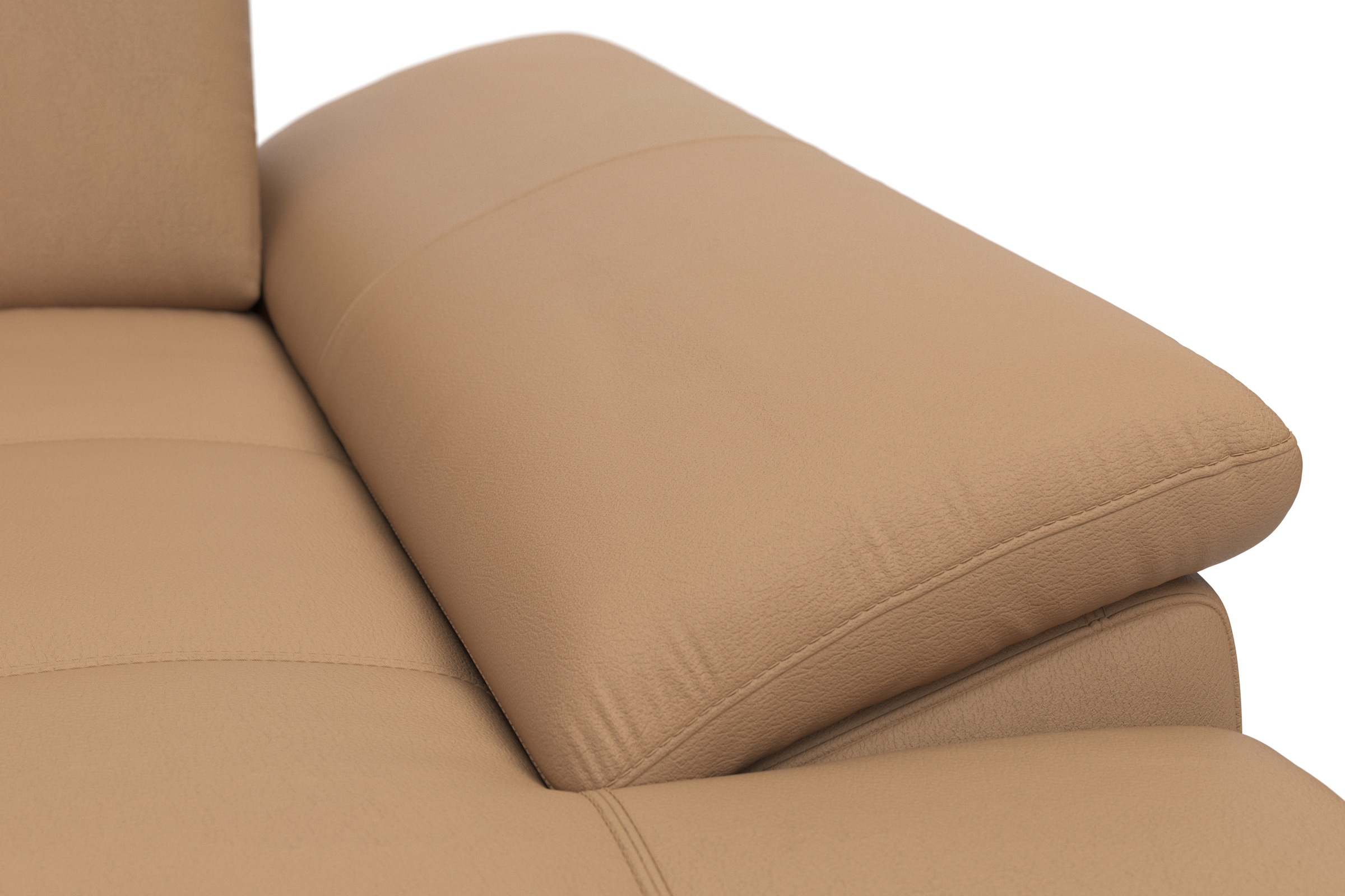 Places of Style Wohnlandschaft »Costello U-Form, mit Sitztiefenverstellung, Armteilverstellung und«, 3 Nierenkissen, optional Bettfunktion und Bettkasten