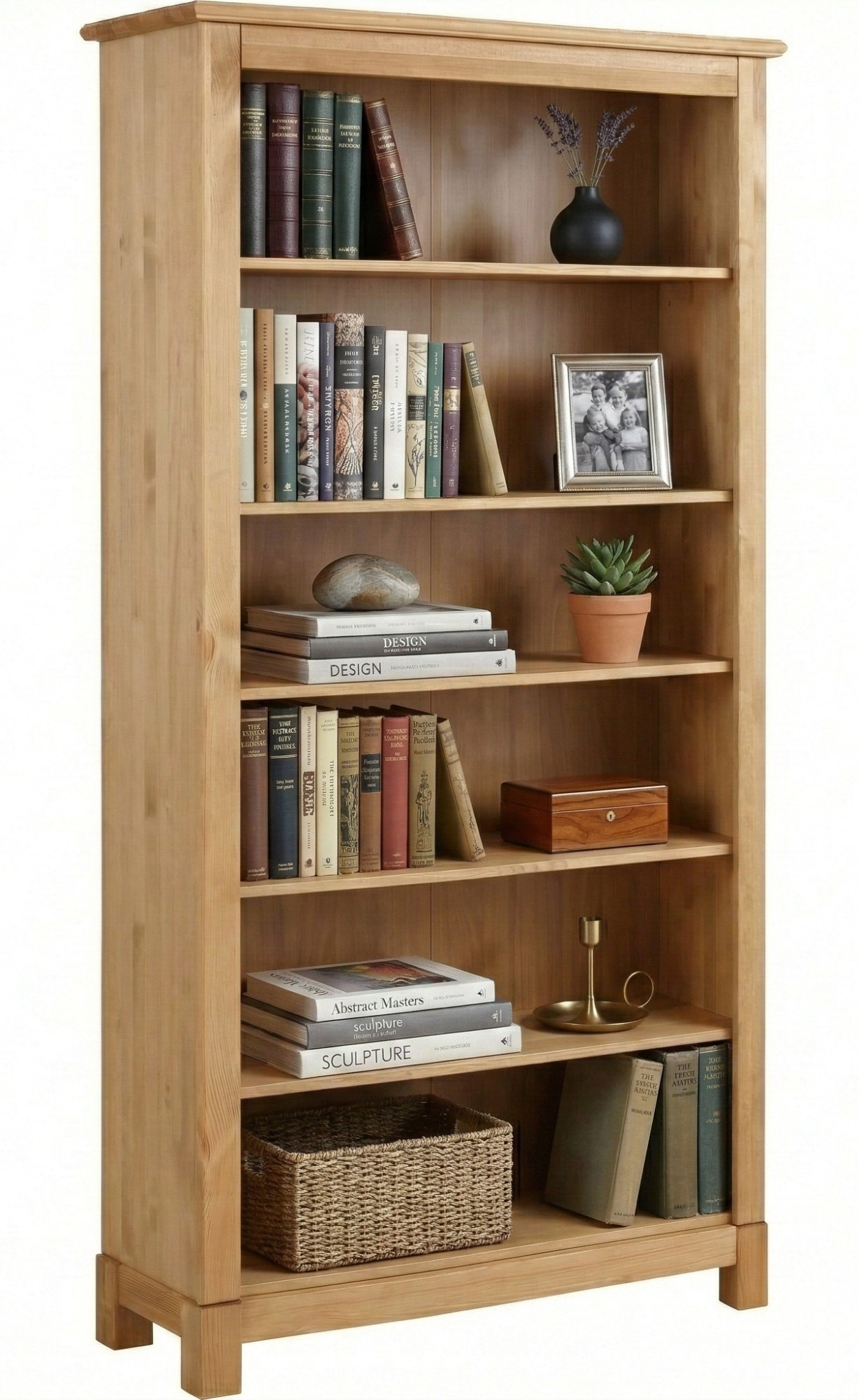 GOODproduct Bücherregal »Rauna« aus massiver Kiefer, Breite 96 cm, FSC® zertifiziert