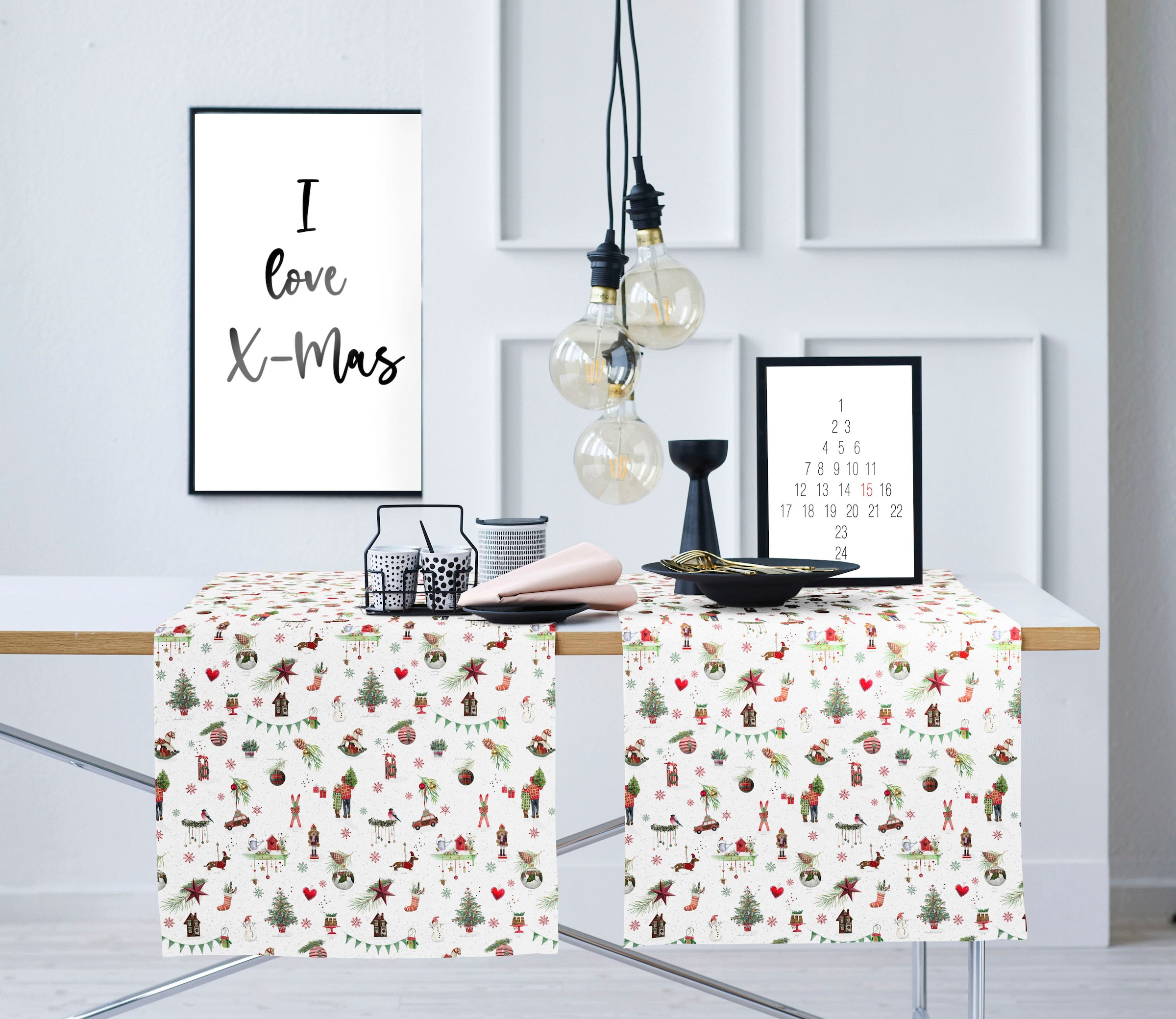 APELT Chemin de table »6200 WINTERWELT, Weihnachtsdeko, Weihnachten« impression numérique