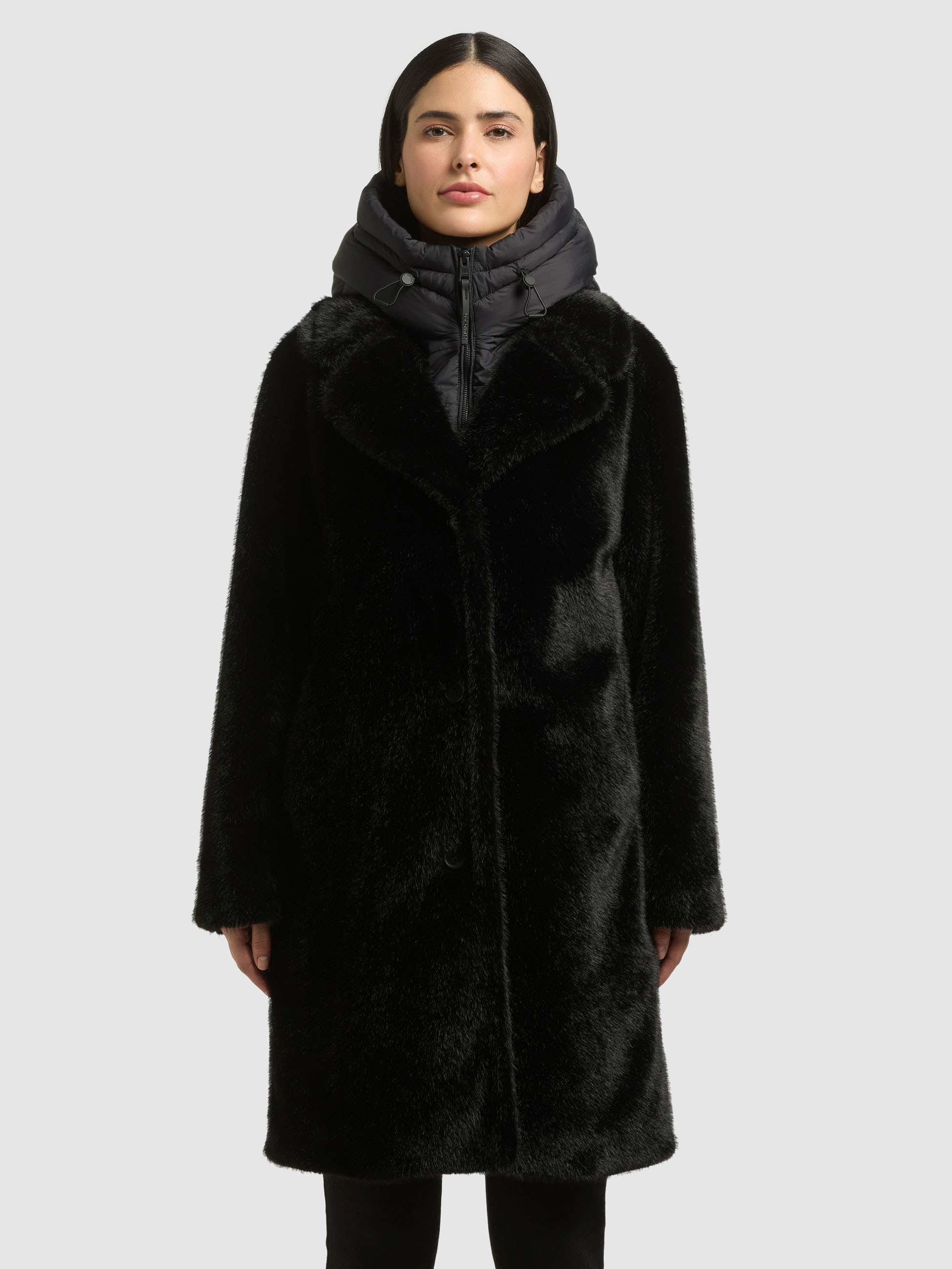 Image of khujo Fellimitatmantel "FIZA" Regular Fit