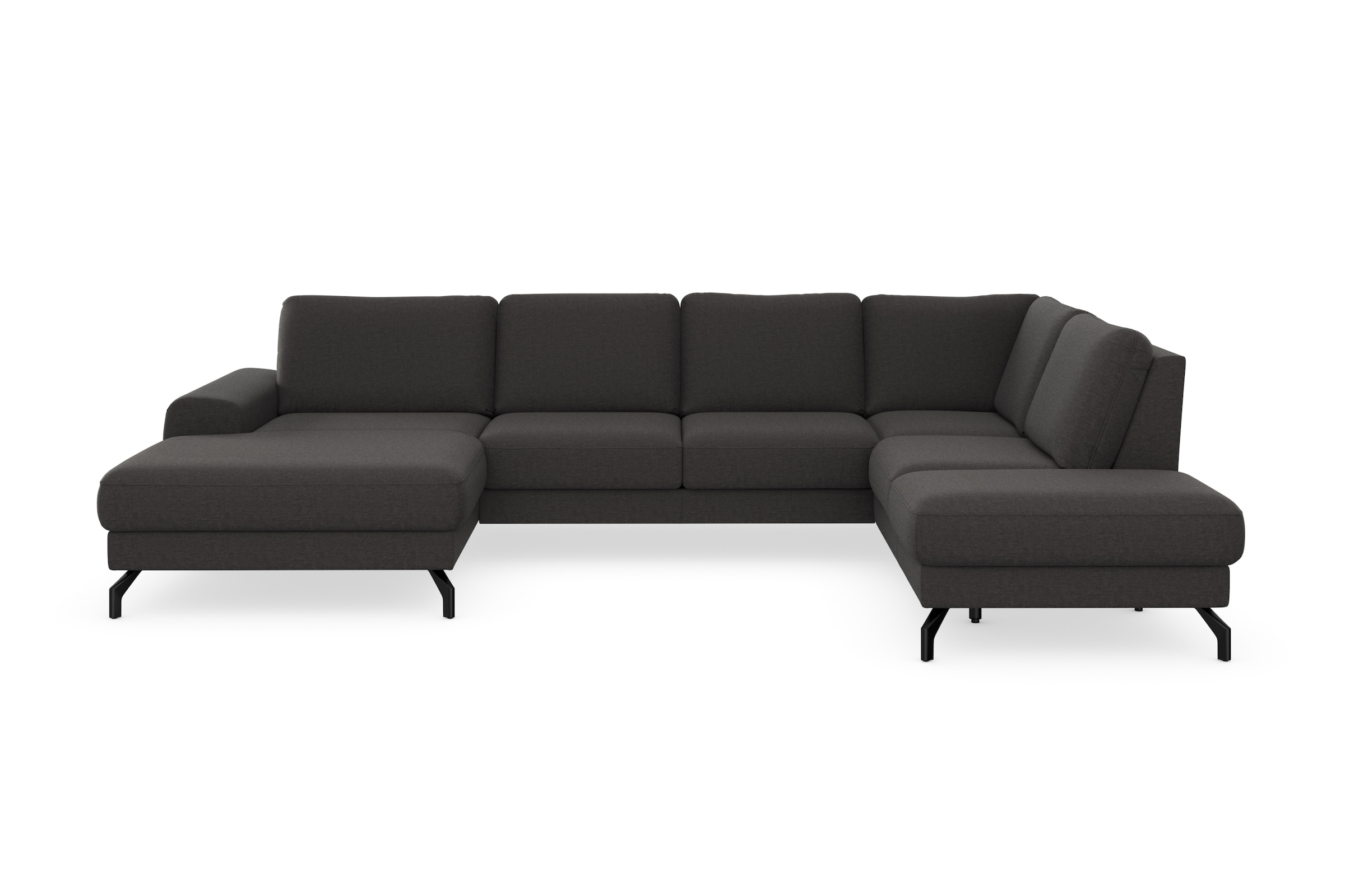 sit&more Wohnlandschaft »Cinturo U-Form«, inklusive Sitztiefenverstellung und Federkern, Sitzhöhe 45 cm