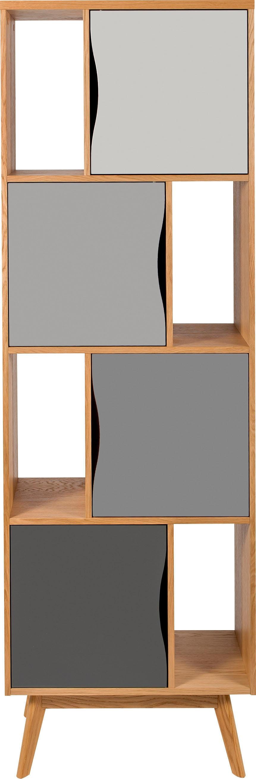 Woodman Bücherregal aus Holzfurnier acheter Eiche, Höhe 191 confortablement schlichtes »Avon«, Design skandinavisches cm