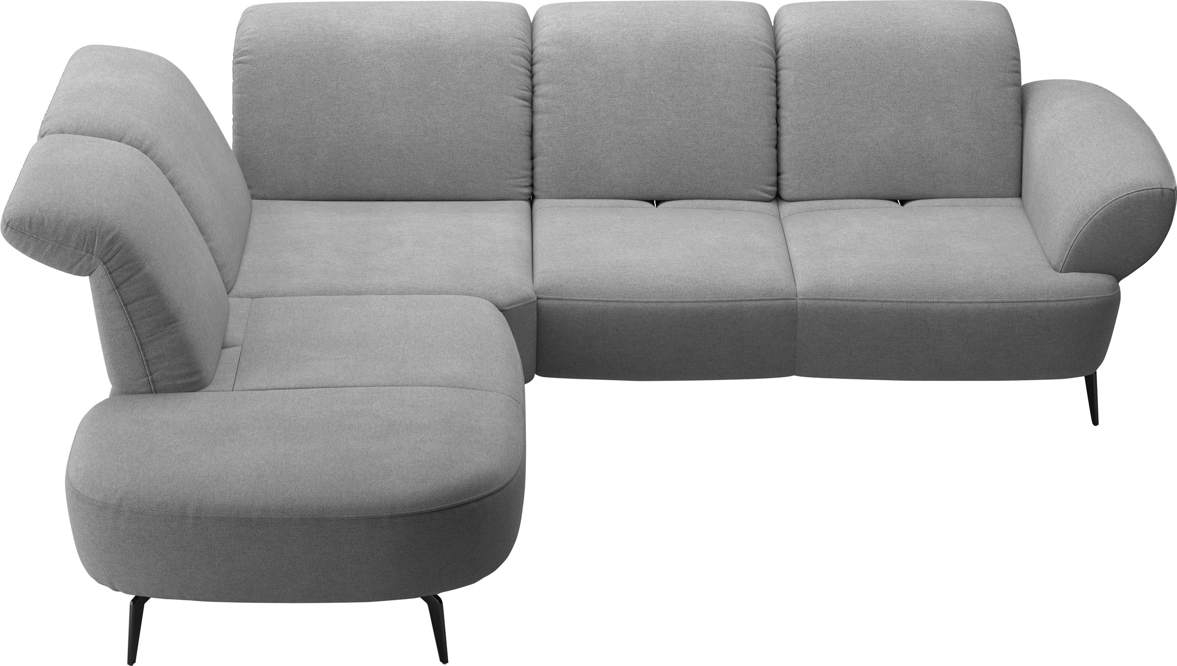 sit&more Ecksofa »Dance, L-Form, inkl. Sitztiefenverstellung«, inkl. Click&Seat, optional mit Kopfteilverstellung