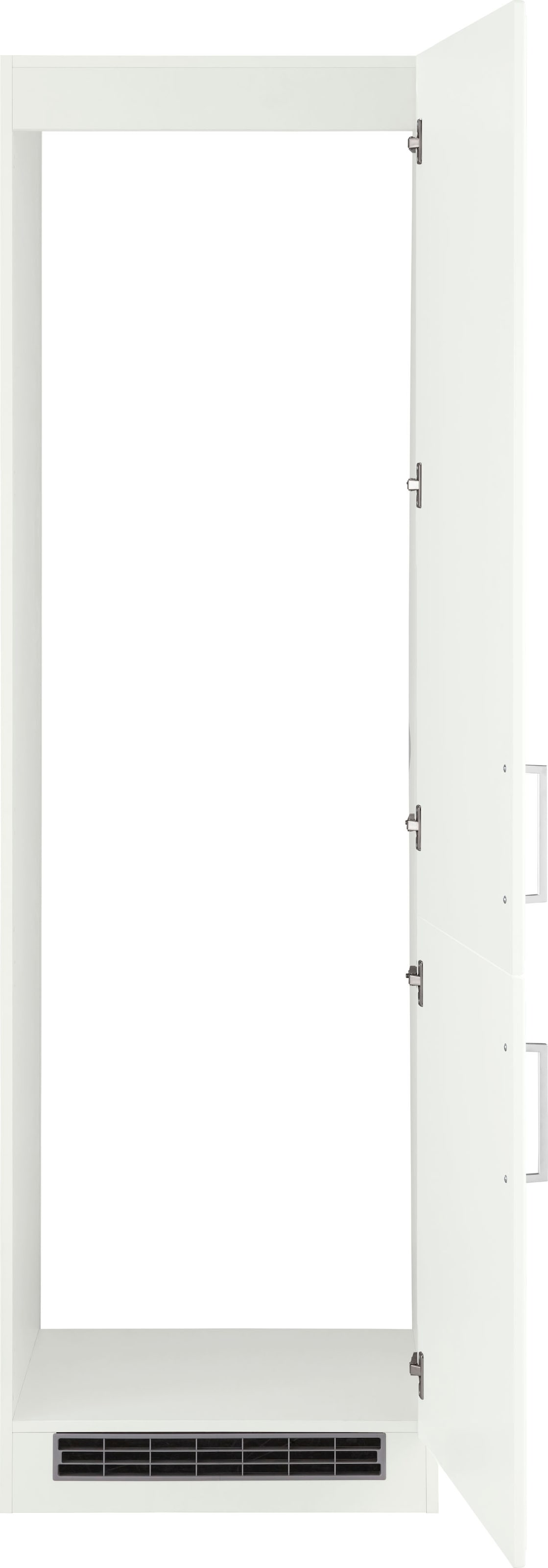 KOCHSTATION Kühlumbauschrank »KS-Stockholm« 60 cm breit, hochwertige MDF-Fronten mit Fräsung