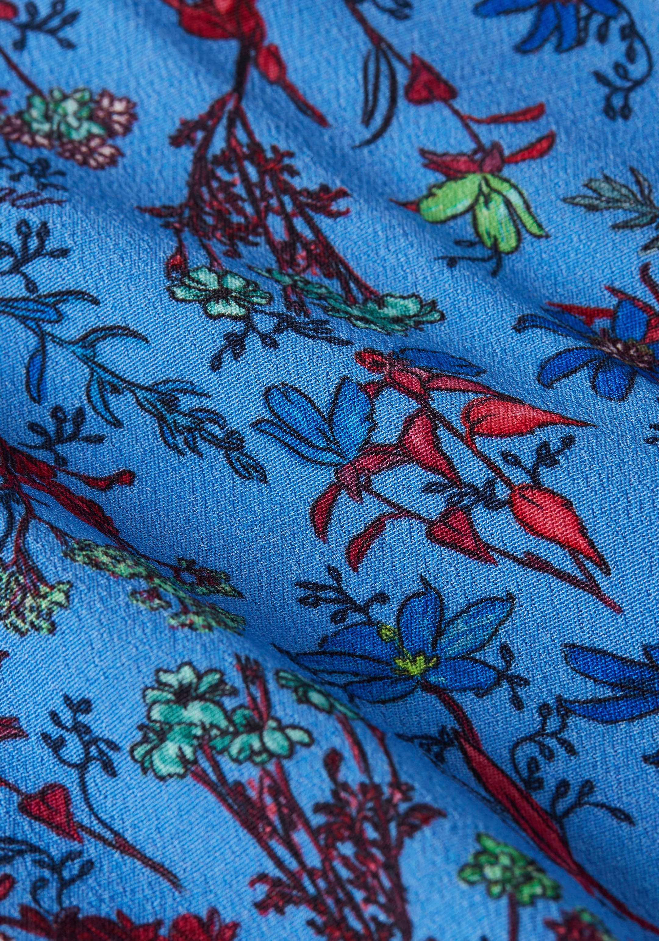 bestellen ♕ in DRESS farbenfrohem Floral-Print LS«, FLORAL SHORT Hilfiger Tommy »VIS Shirtkleid versandkostenfrei