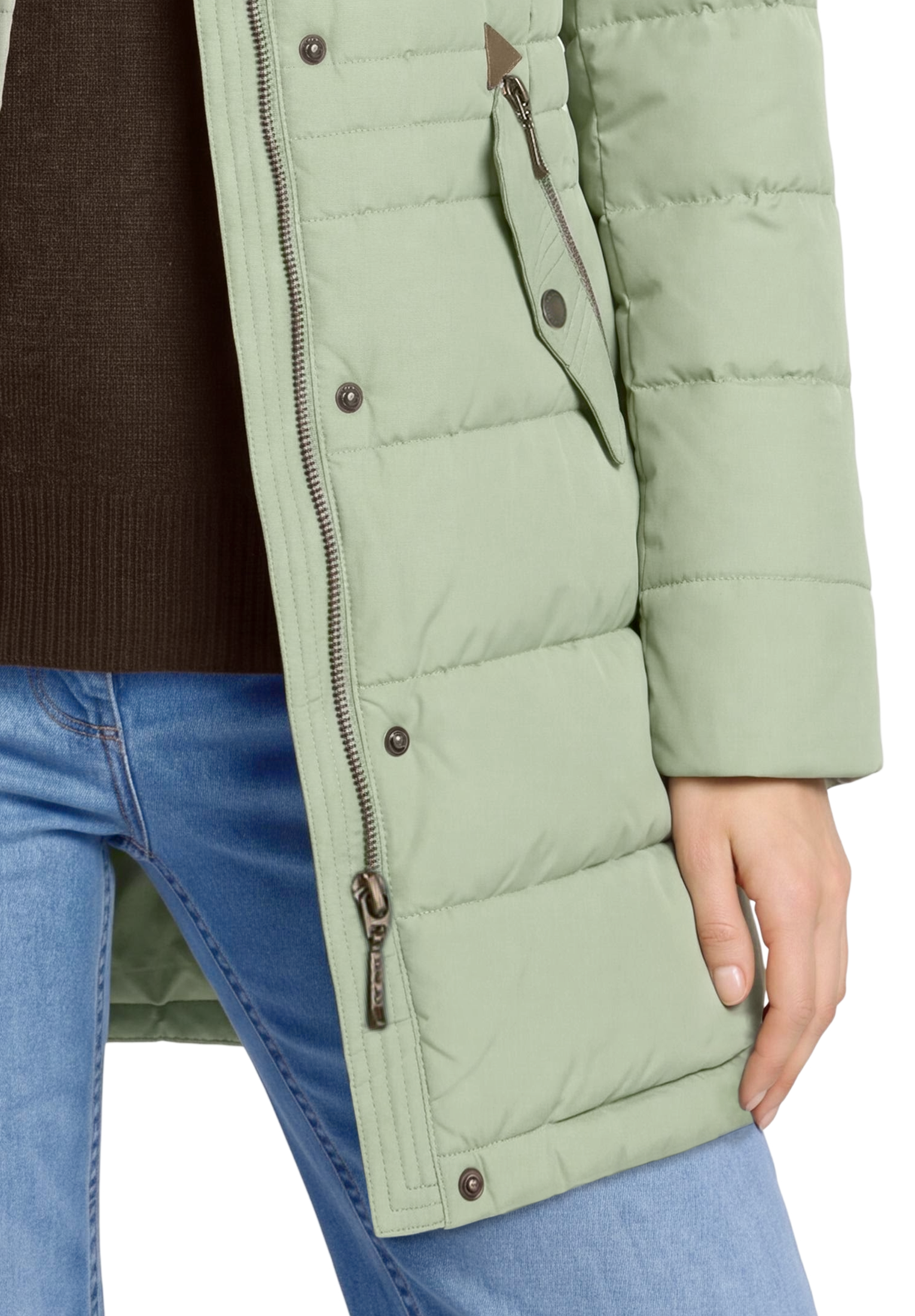 Gil Bret Manteau matelassé Manteau d'hiver avec capuche amovible/fausse fourrure