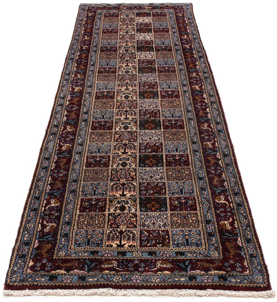 Image of morgenland Hochflor-Läufer »Moud Felder Beige 291 x 81 cm«, rechteckig, 1 mm Höhe, Unikat mit Zertifikat bei Ackermann Versand Schweiz