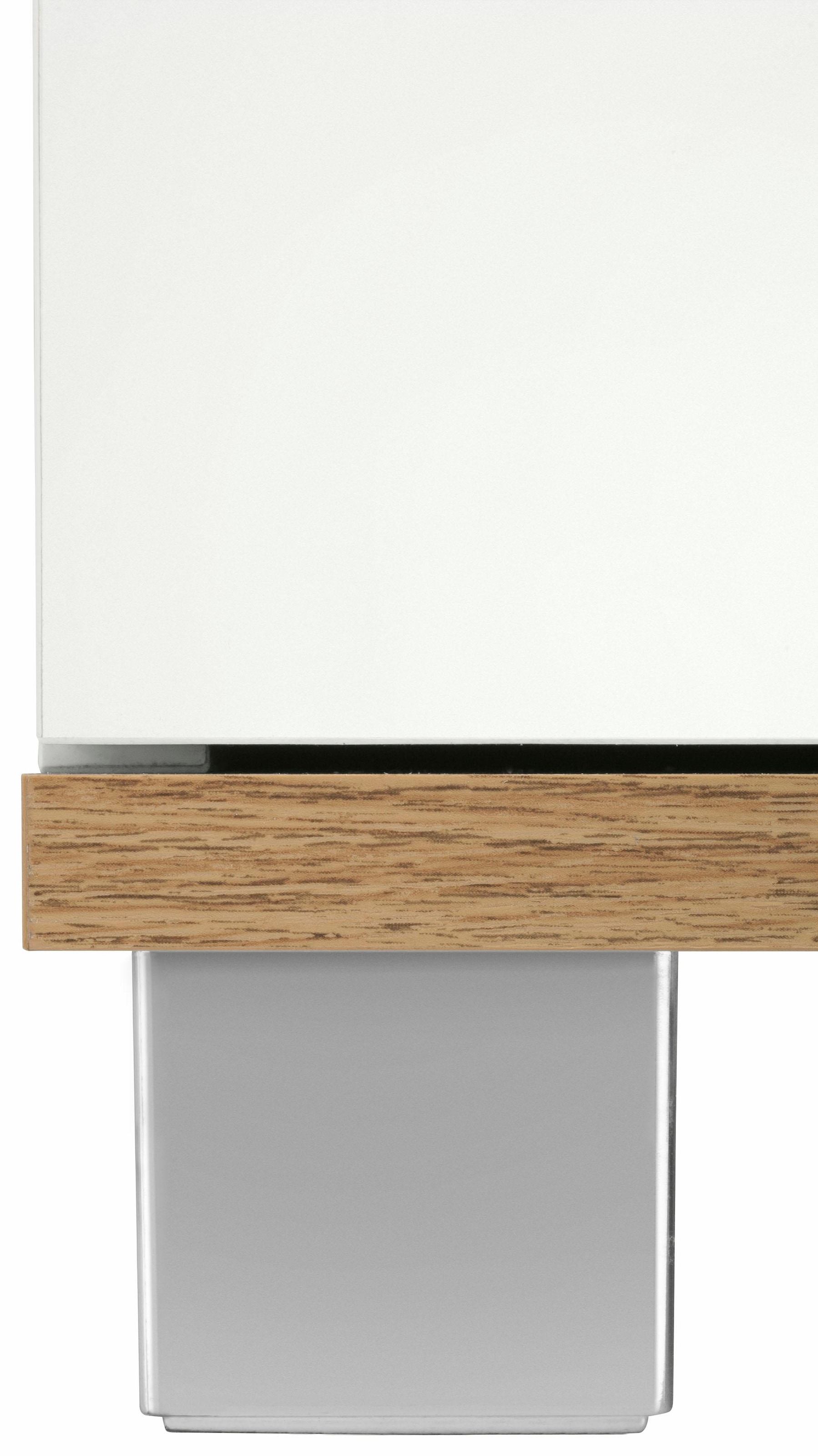 Schildmeyer Armoire haute »Kampen made in Germany« Höhe 163,7 cm, mit Metallgriffen, Stauraum durch offene Regalfächer