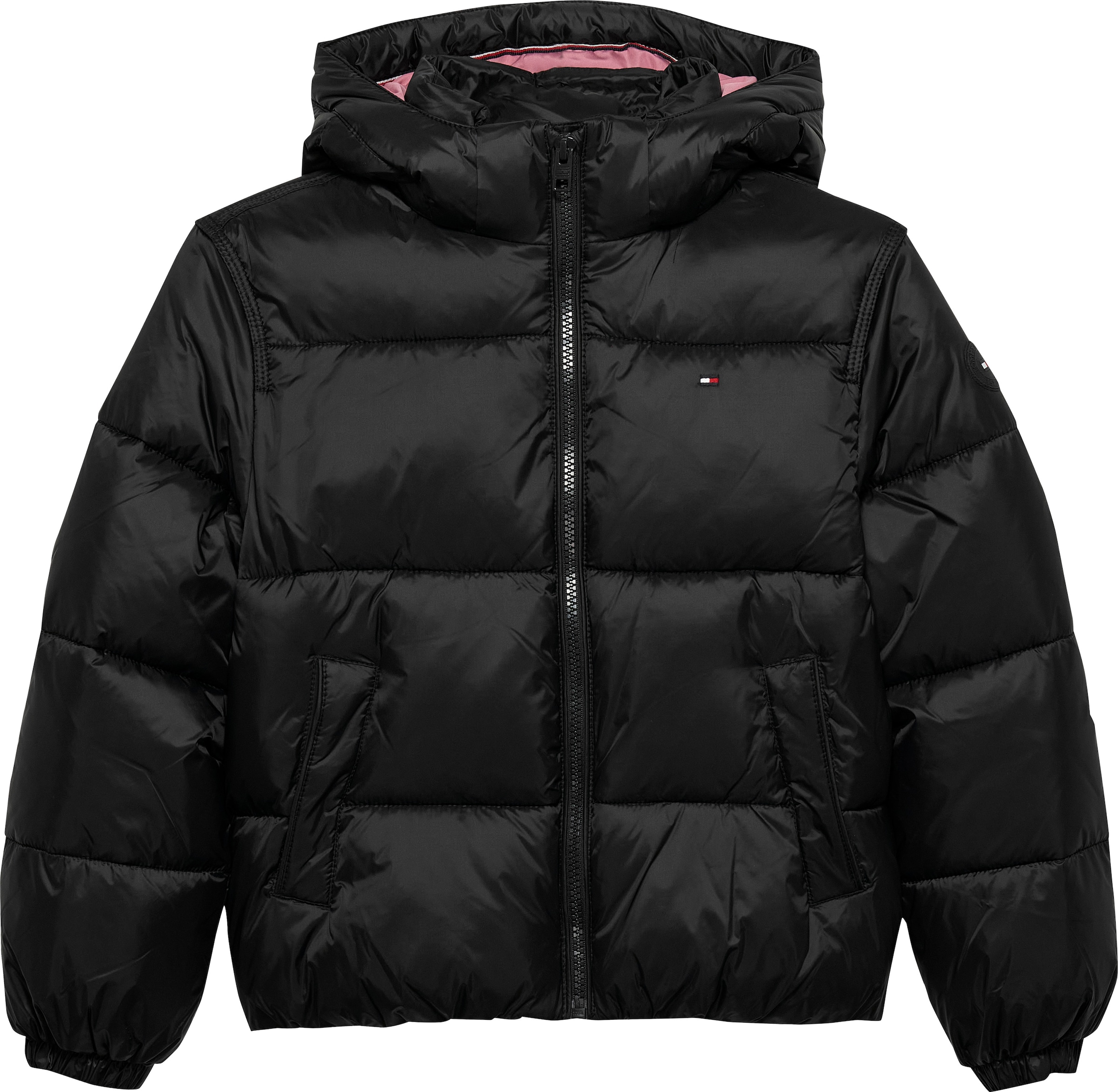 Tommy Hilfiger Veste matelassée »HOODED SHINY PUFFER JACKET« mit Kapuze Kinder bis 16 Jahre