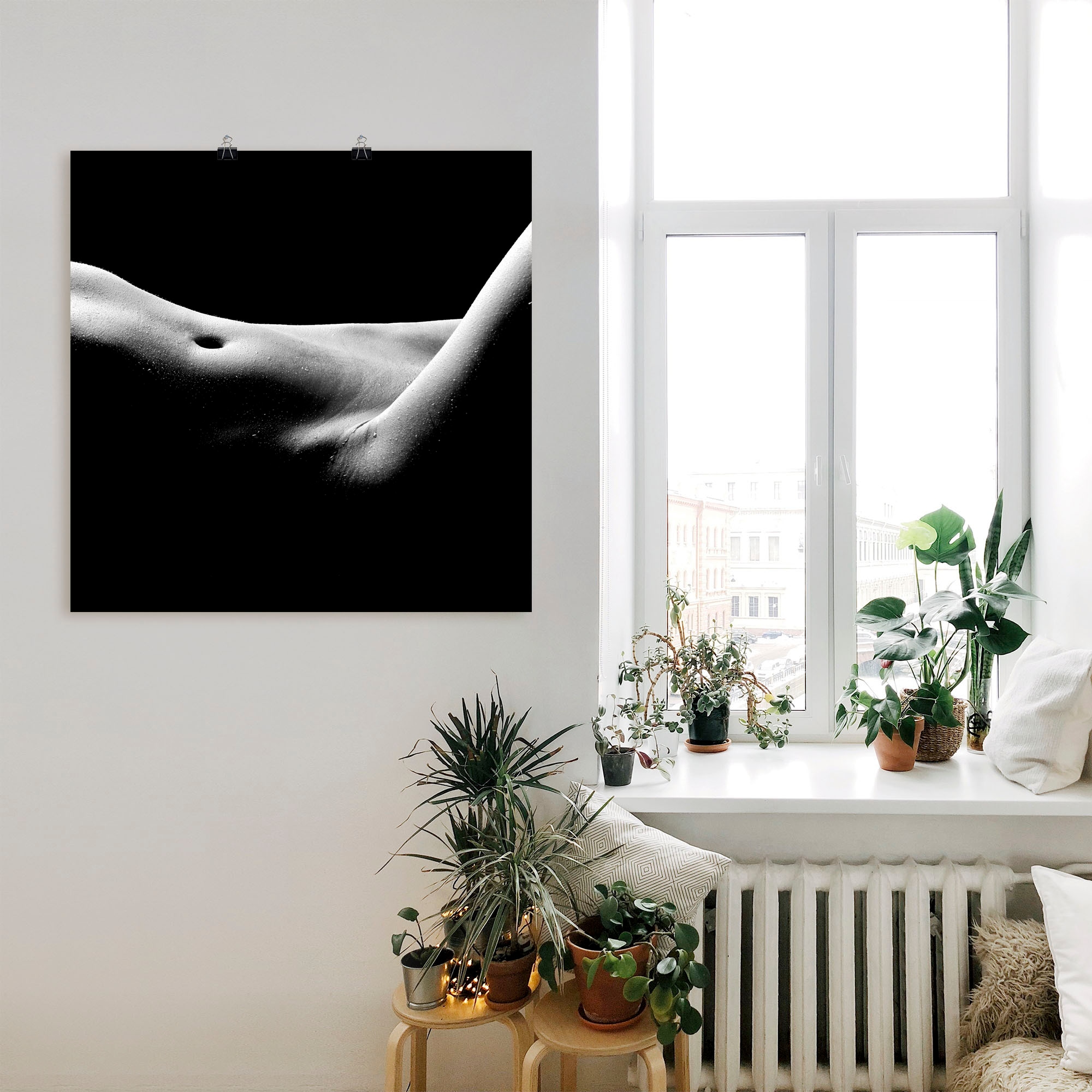 Artland Wandbild »Körperausschnitt einer nackten Frau«, Frau, (1 St.), als Leinwandbild, Poster in verschied. Grössen