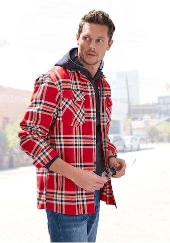 Karohemd »Flanellhemd,«, Overshirt mit aufgesetzten Taschen, angenehme weiche...