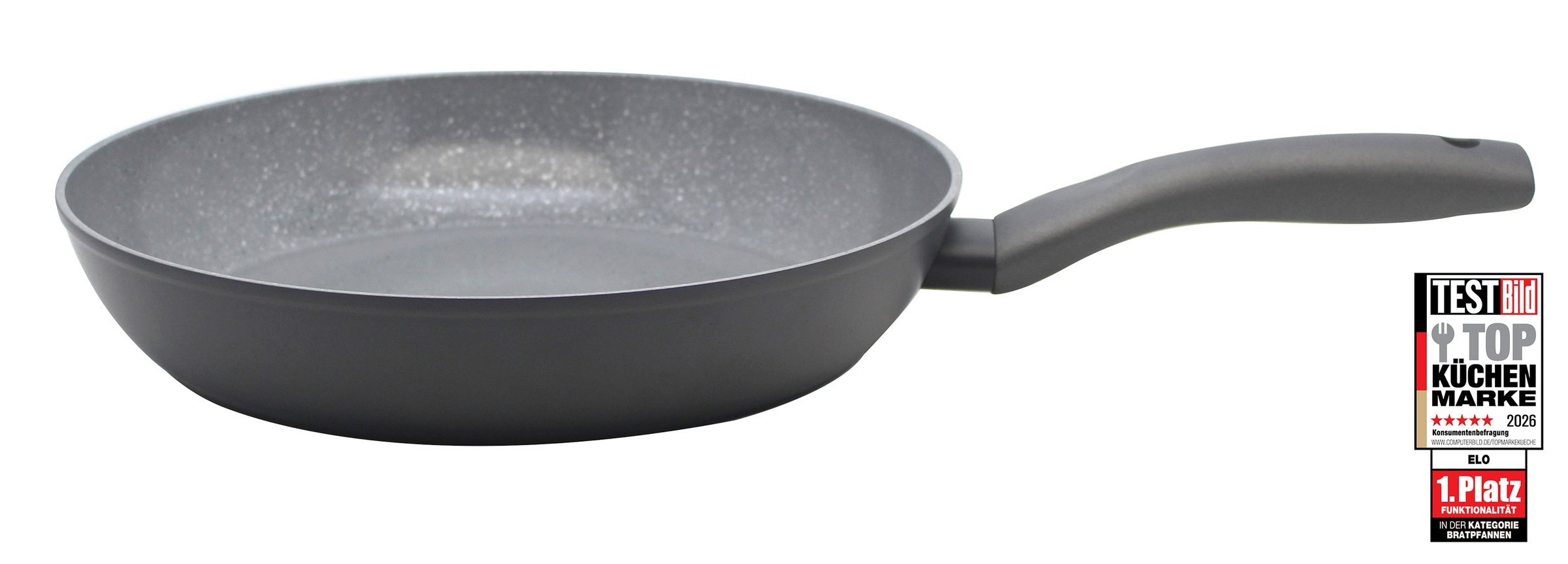Image of Elo Basic Bratpfanne "Colorio mit farbigem Protektor" Aluminium 1 tlg. hellgrau mit passendem Pfannenschoner