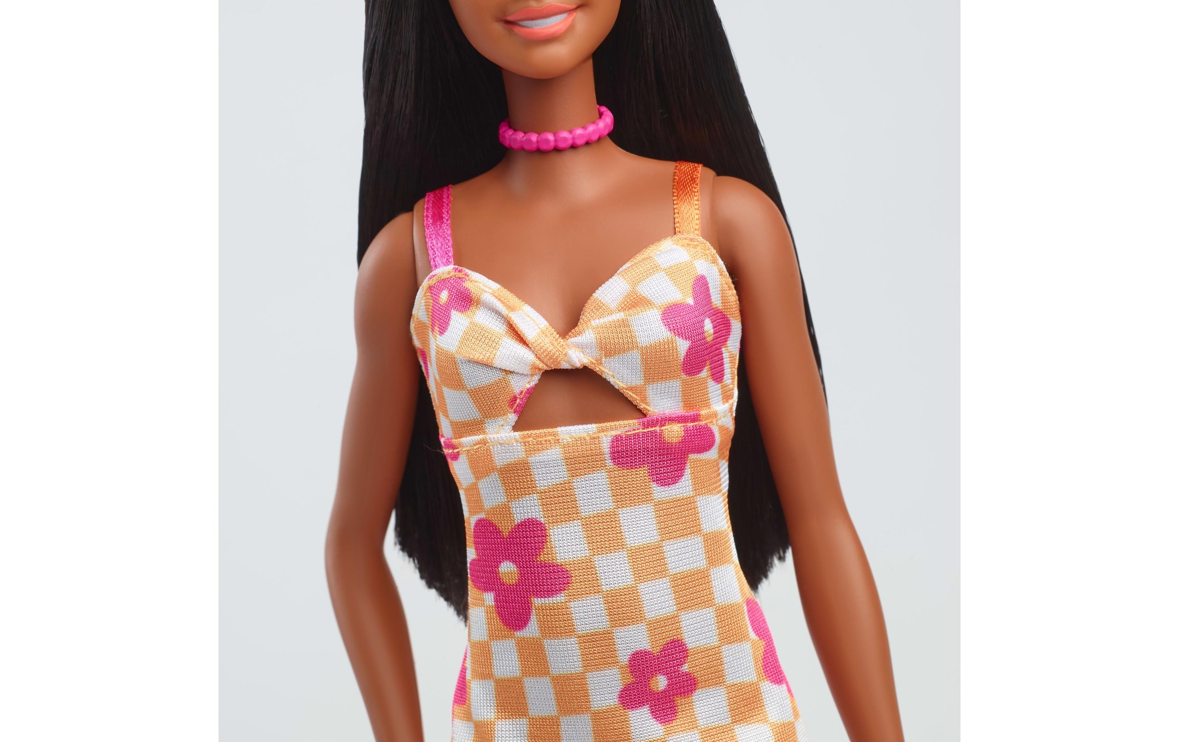 Barbie Anziehpuppe »Pink and Orange Check Dress«