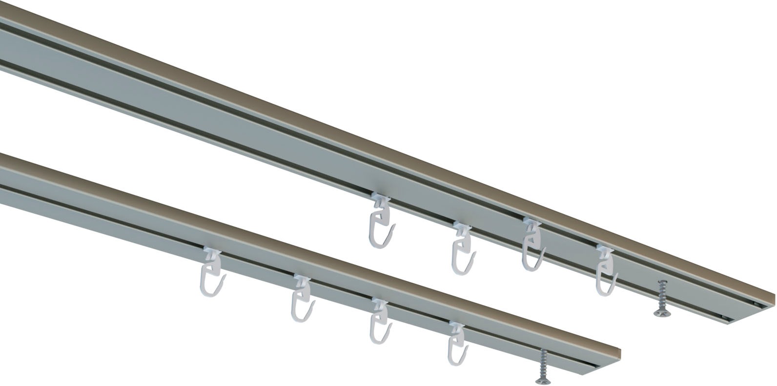 Image of GOODproduct Gardinenschiene "Tanbul" 2 läufig-läufig Fixmass