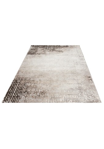 merinos Teppich »Stella«, rechteckig, 12 mm Höhe, Hoch-Tief-Effekt durch Schrumpfgarn,... kaufen